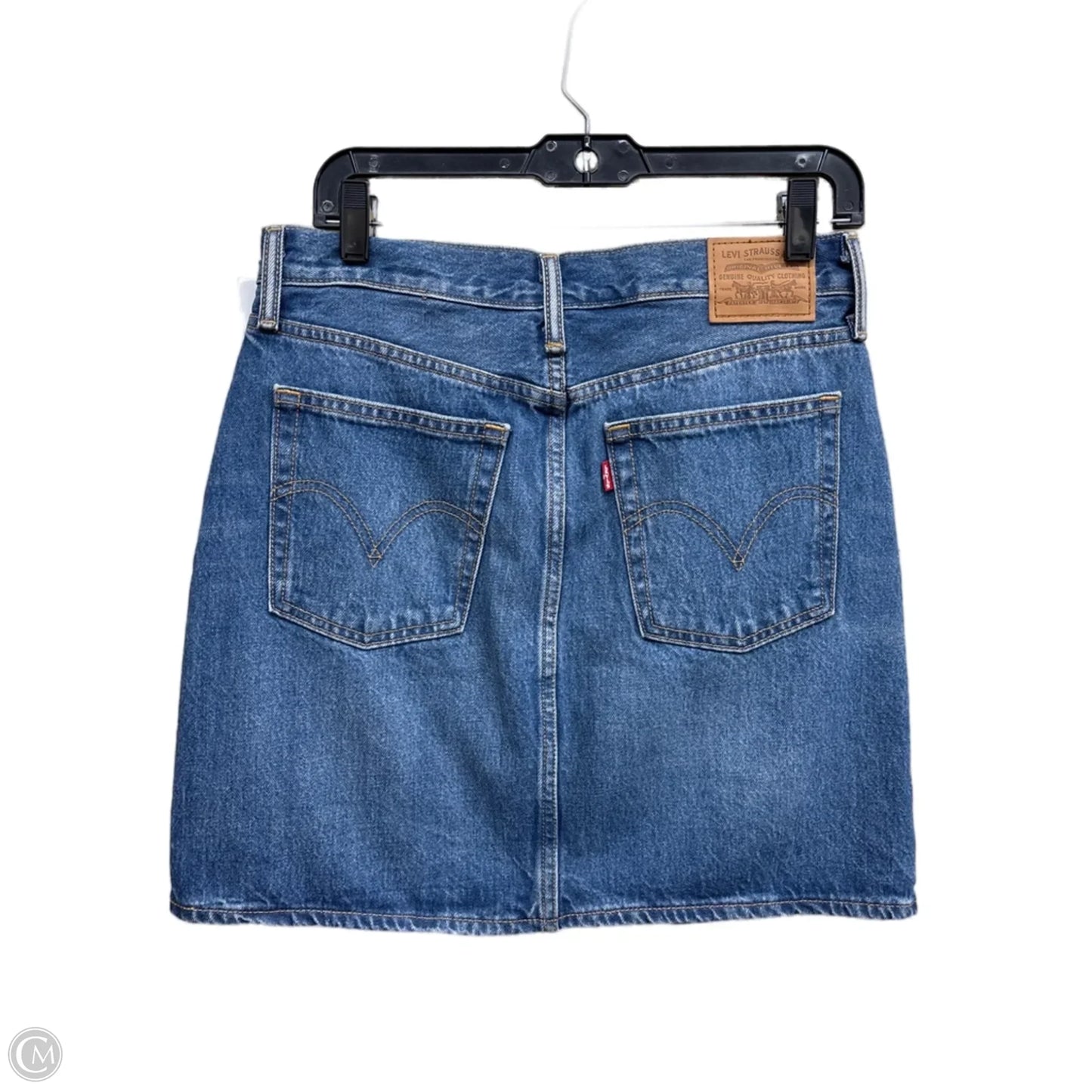 Skirt Mini & Short By Levis In Blue Denim, Size: 4