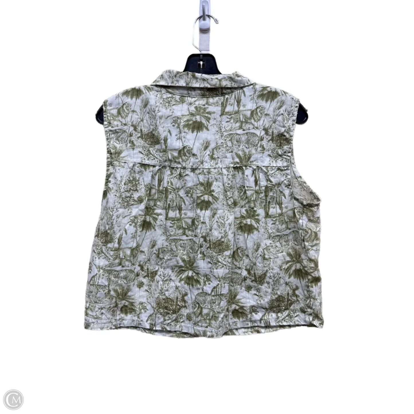 Top Sleeveless By Rachel Zoe In Green, Size: M