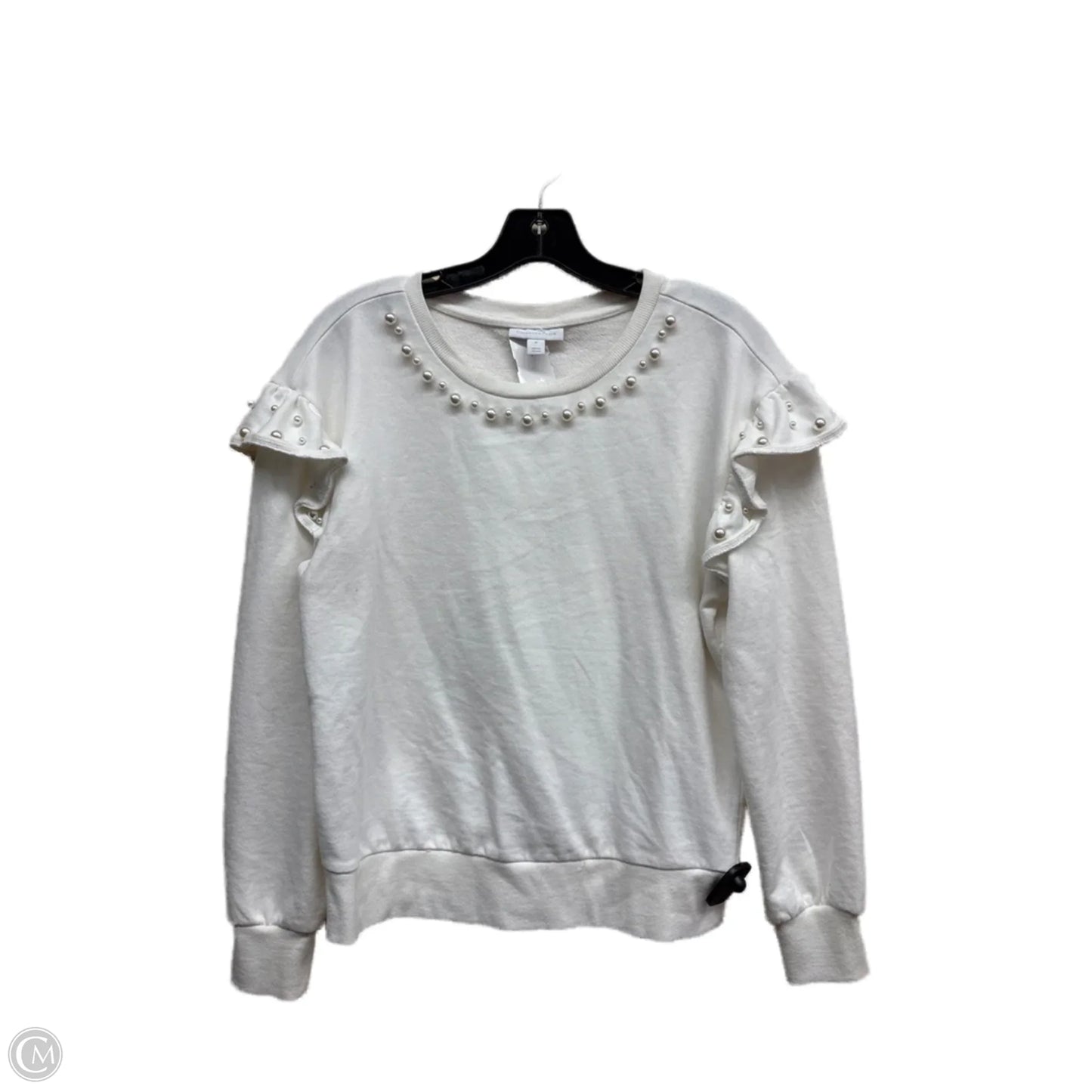 Top Long Sleeve By Charter Club In White, Size: M