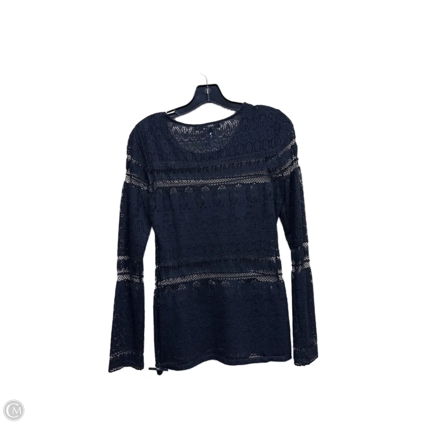 Top Long Sleeve By Bcbgmaxazria In Black, Size: S