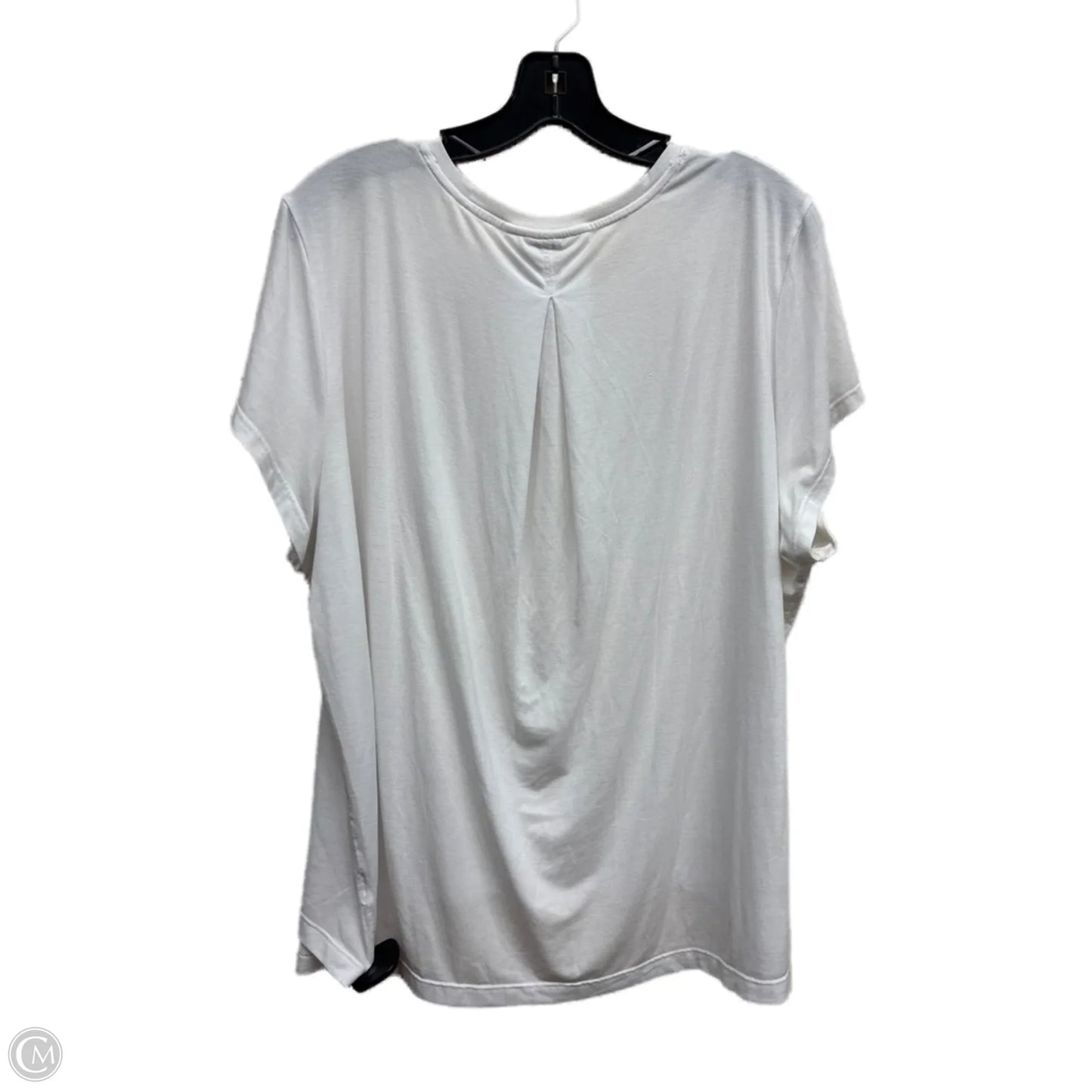 Athletic Top Short Sleeve By Athleta In White, Size: L