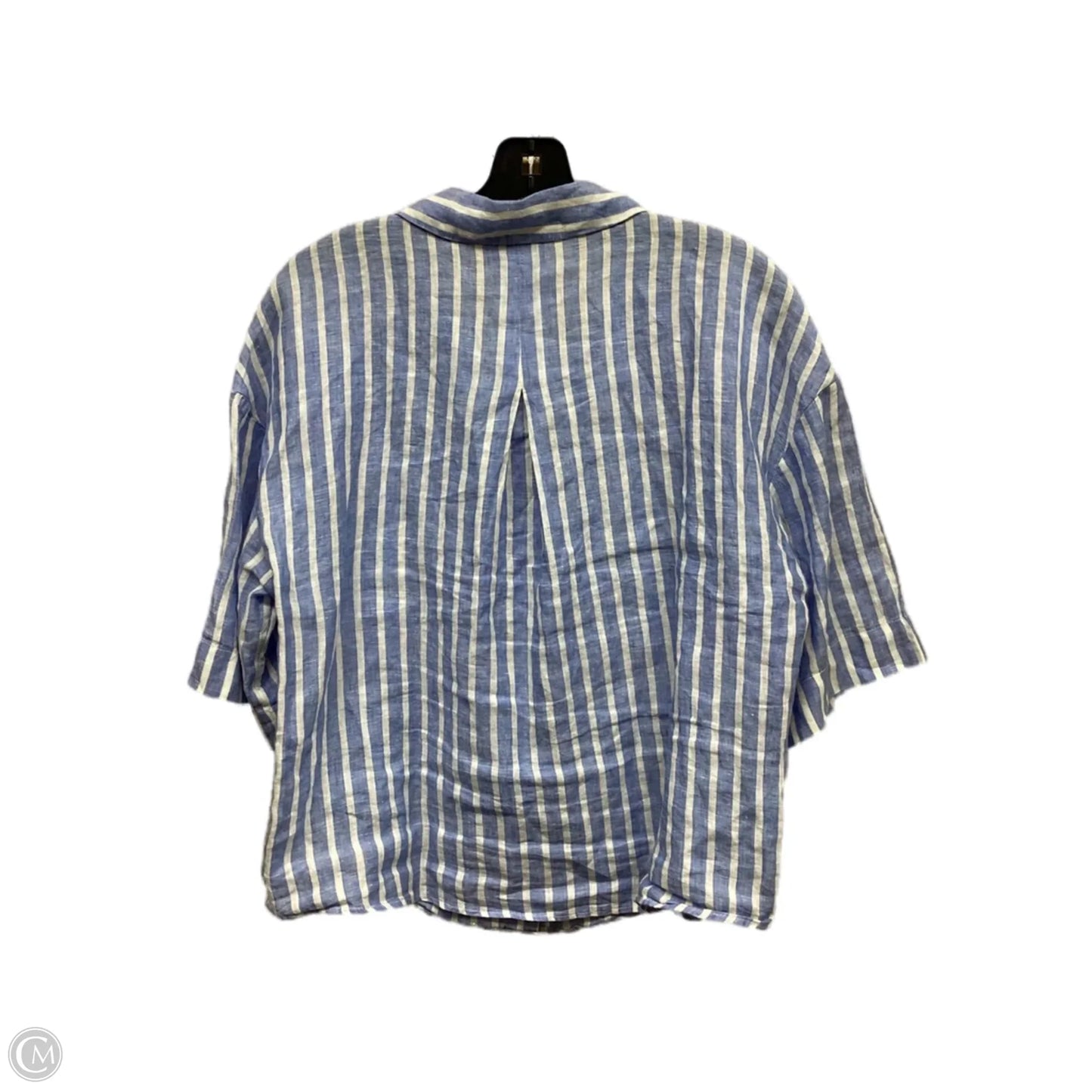 Top Short Sleeve By H&m In Striped Pattern, Size: S