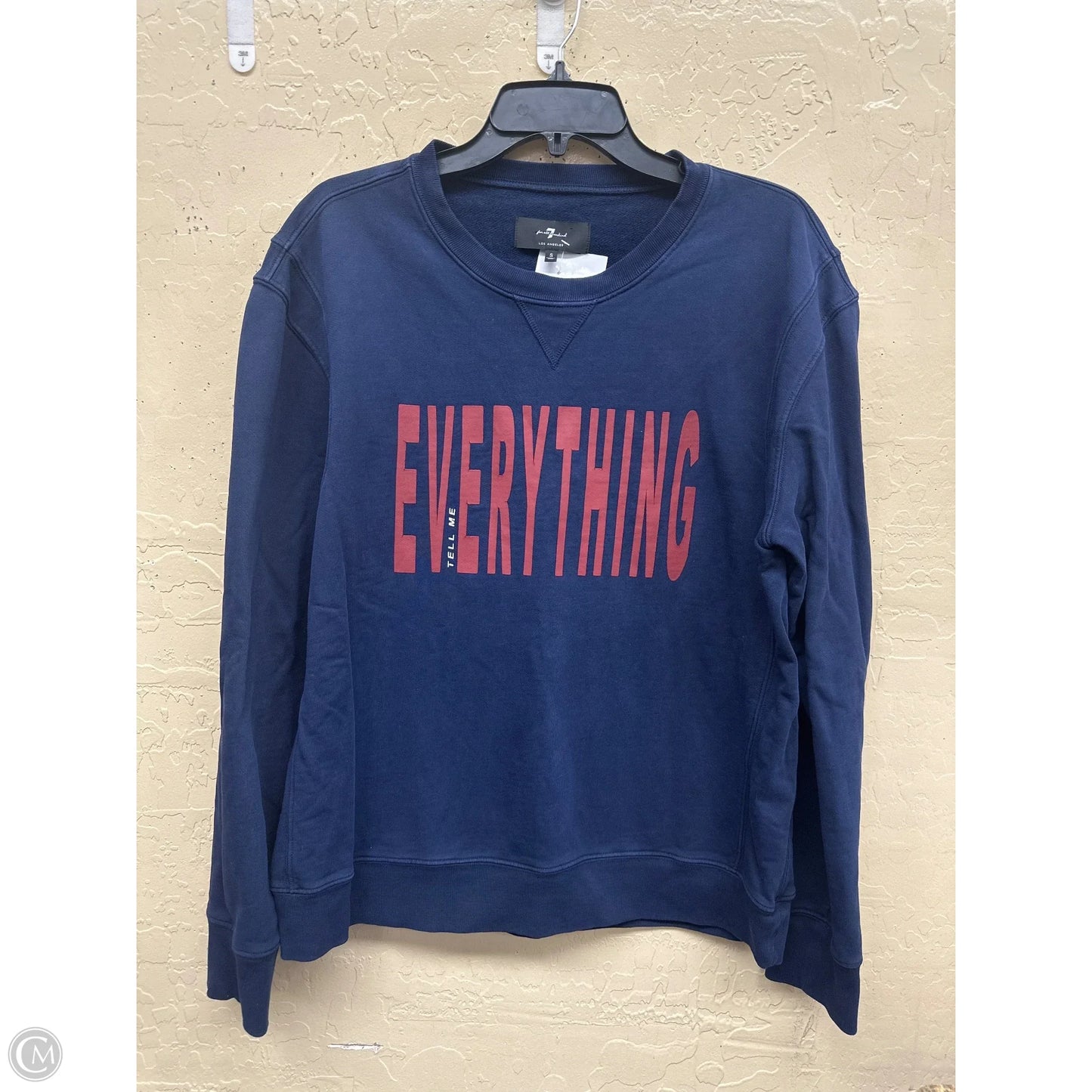 Sweatshirt Crewneck By 7 For All Mankind In Navy, Size: S