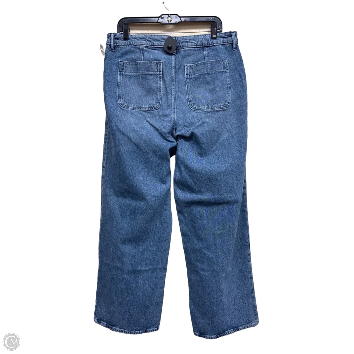 Jeans Wide Leg By Free Assembly In Blue Denim, Size: 16