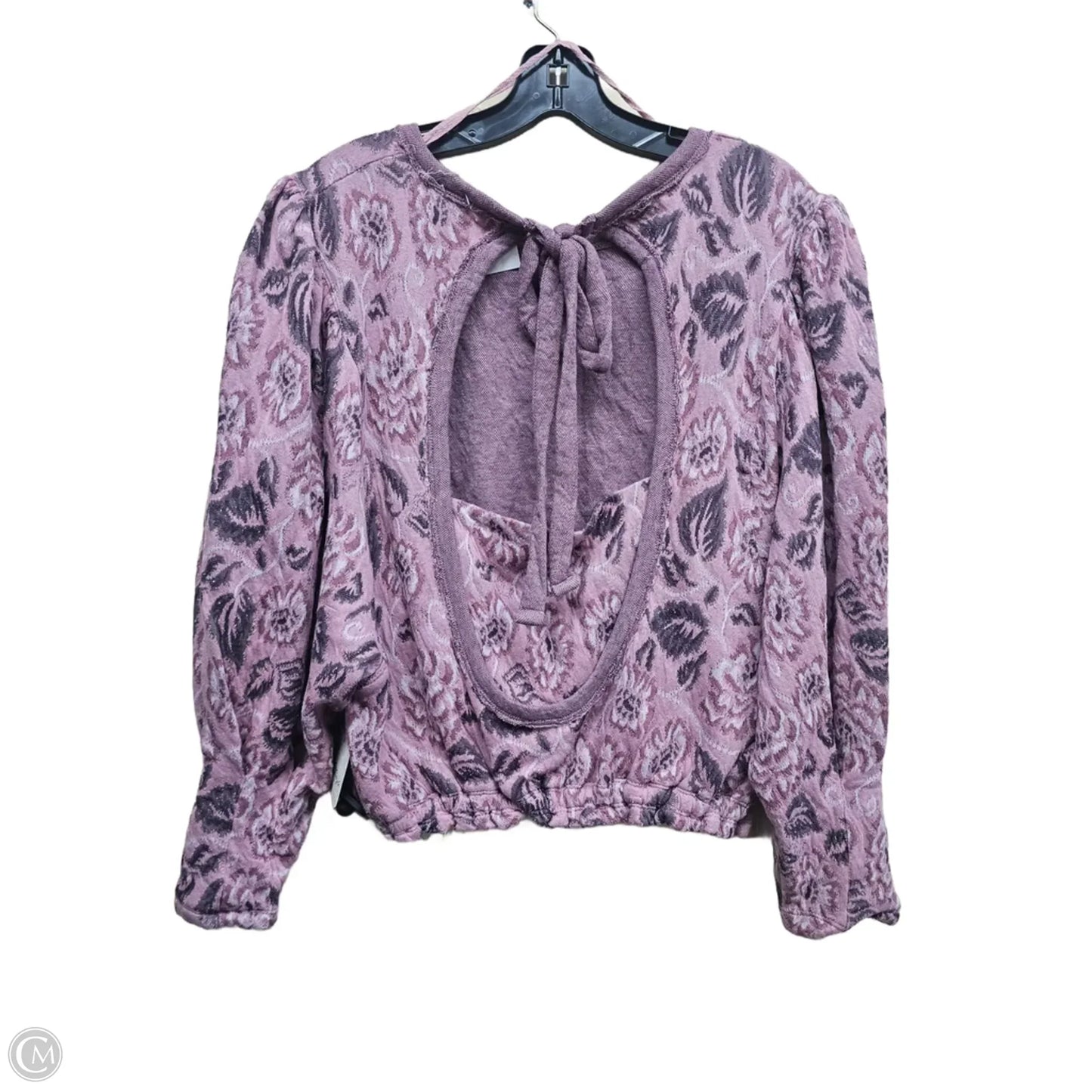 Top Long Sleeve By Free Kisses In Pink, Size: L