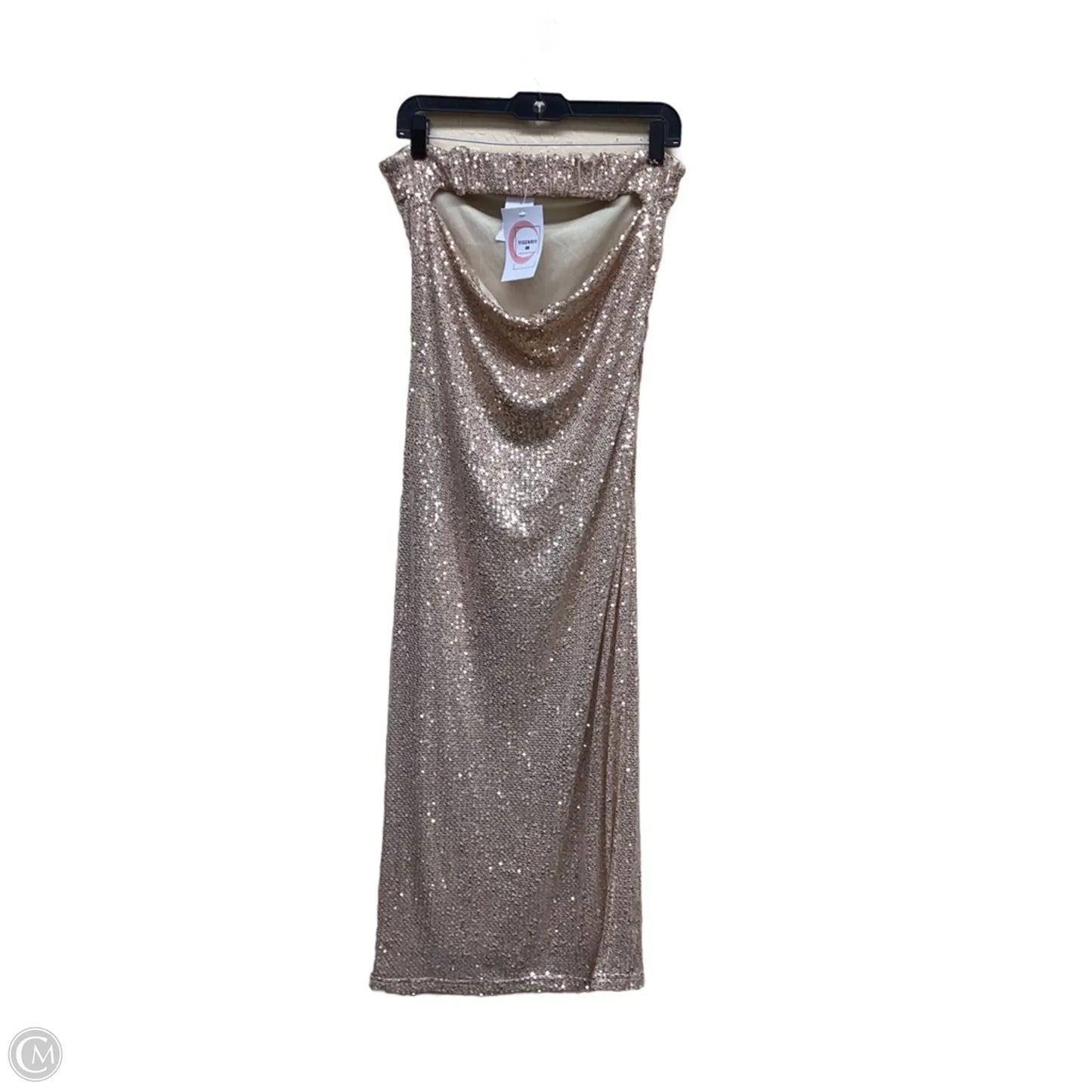 Dress Casual Maxi By Clothes Mentor In Rose Gold, Size: L