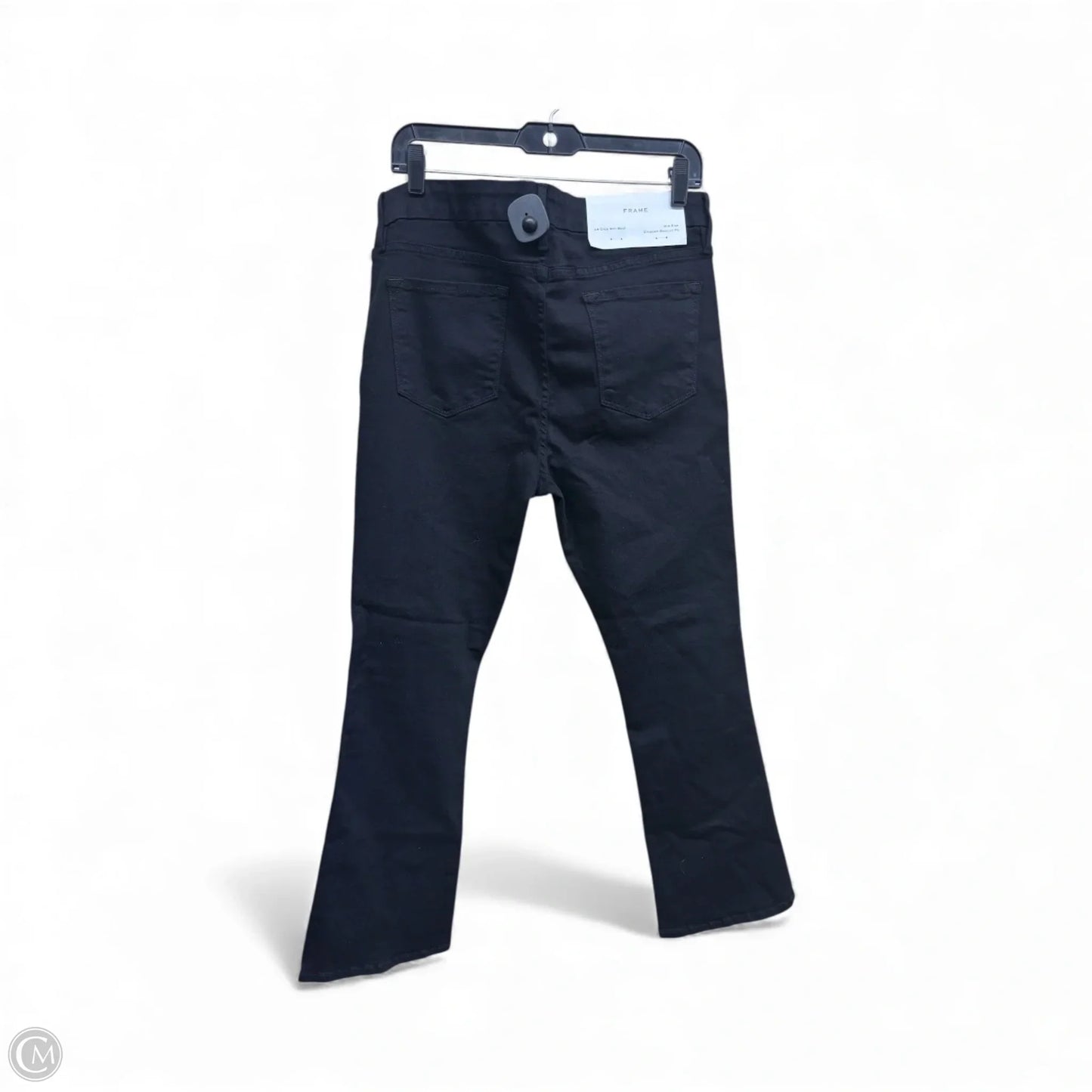 Jeans Boot Cut By Frame In Black Denim, Size: 16