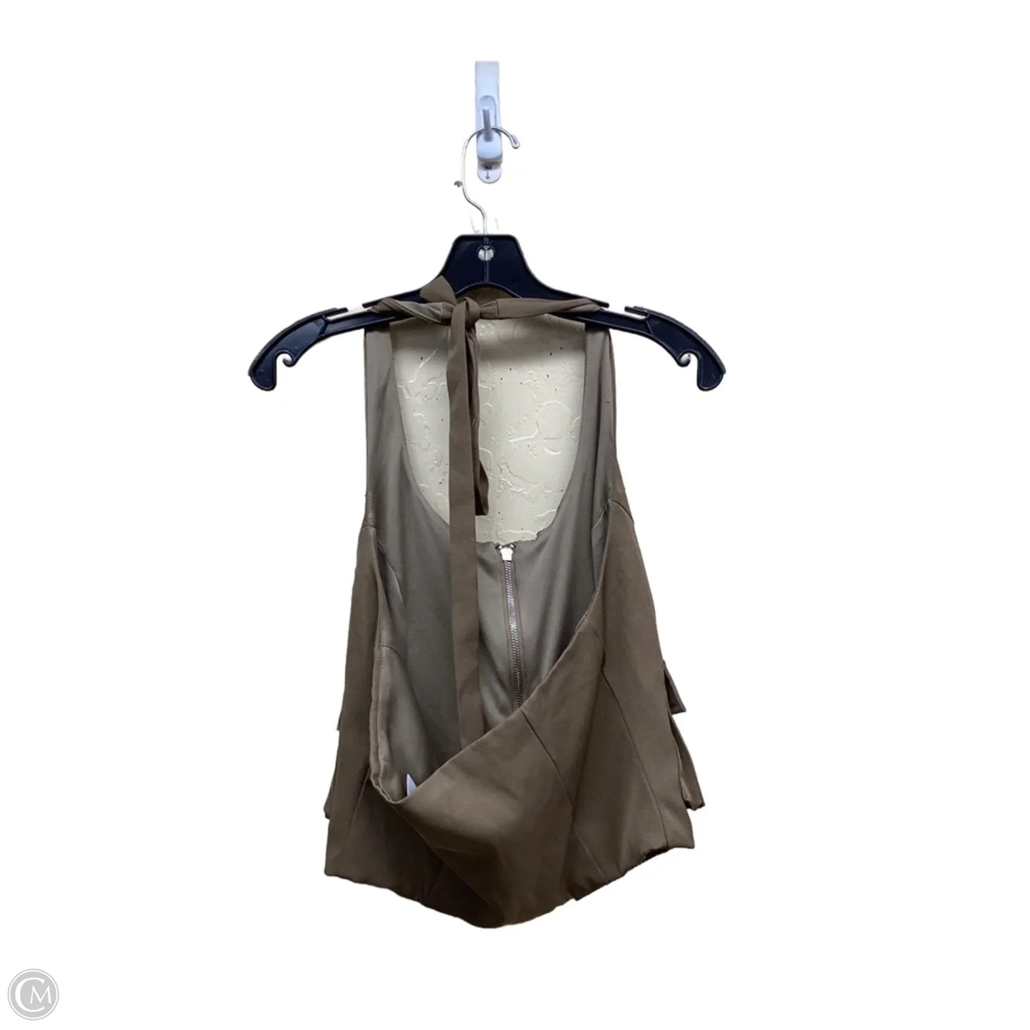 Top Sleeveless By Clothes Mentor In Brown, Size: M