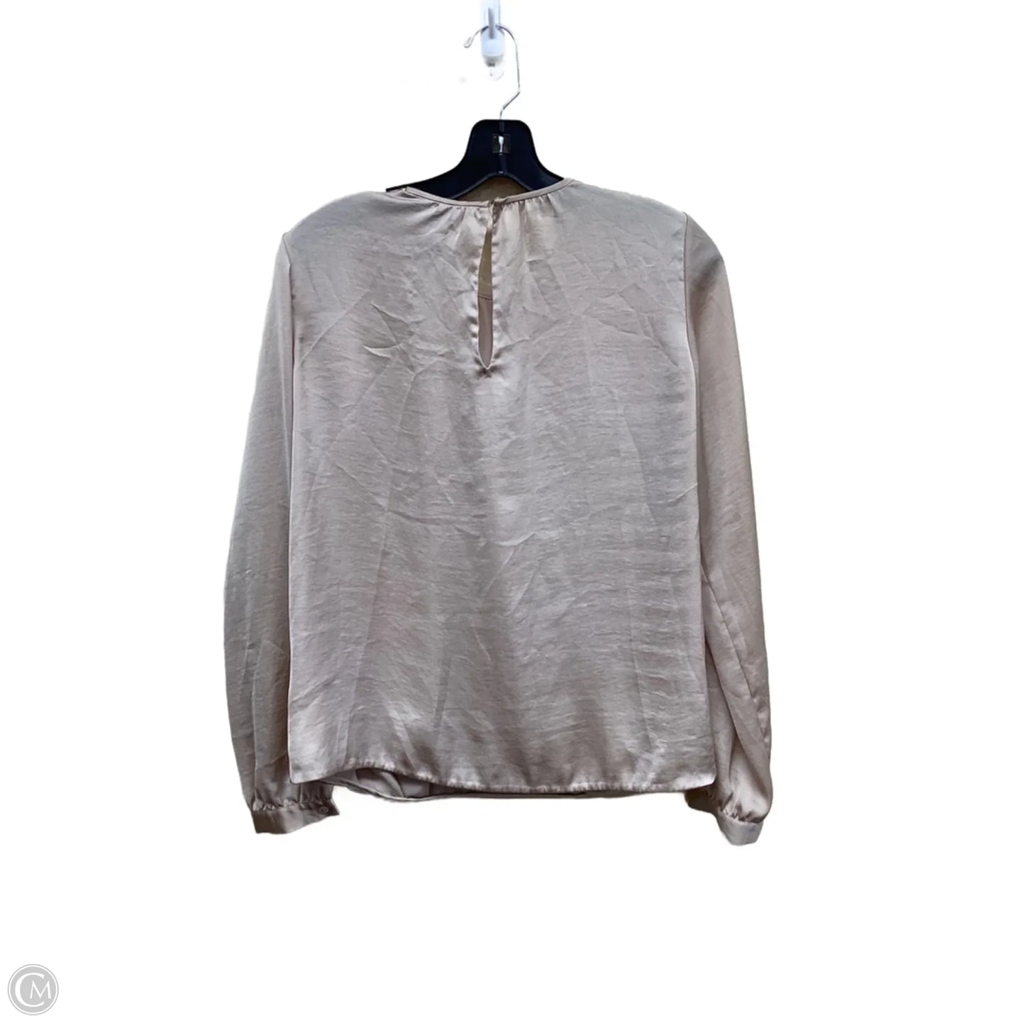 Top Long Sleeve By Vince In Tan, Size: S
