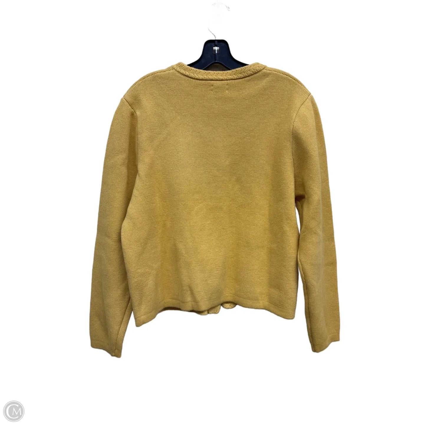Sweater Cardigan By J. Crew In Yellow, Size: Xl