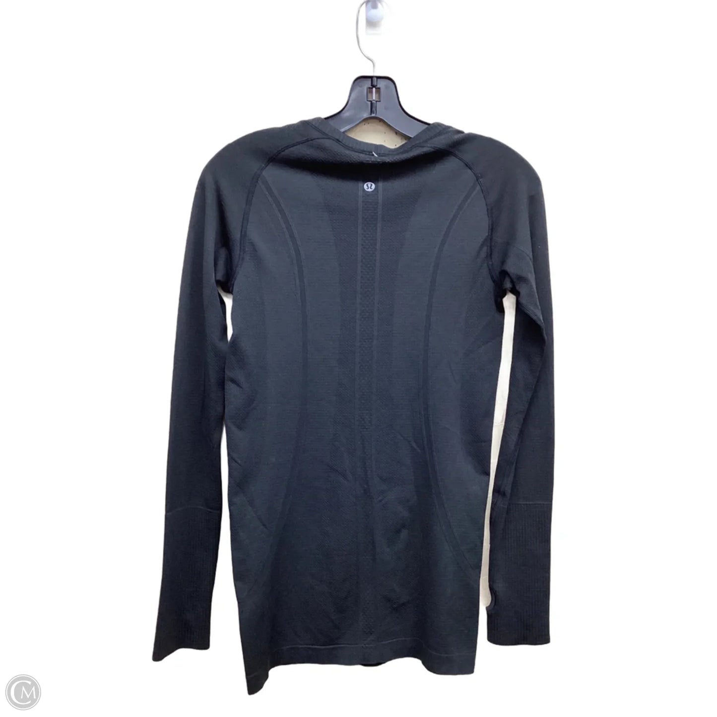 Athletic Top Long Sleeve Crewneck By Lululemon In Black, Size: 6