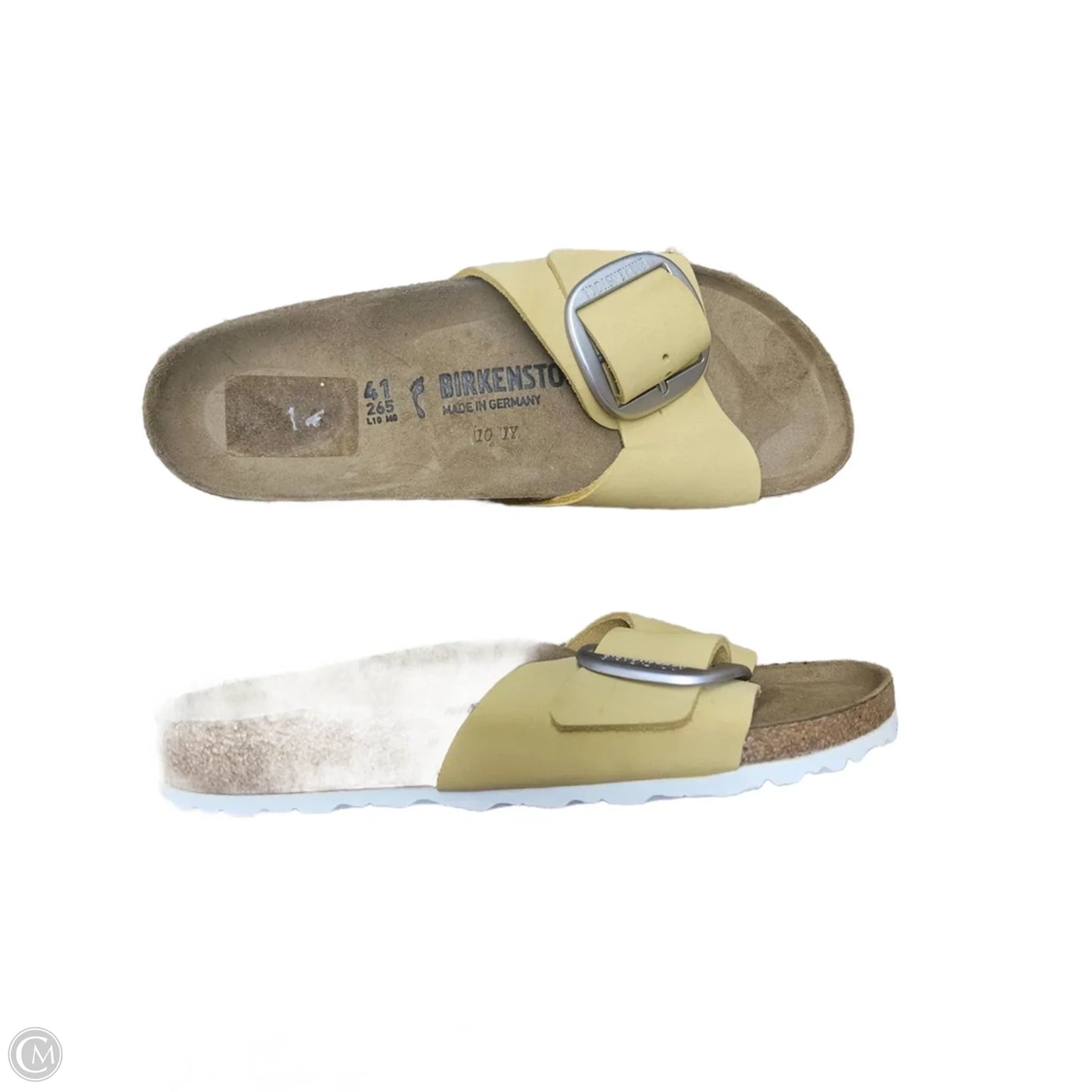 Sandals Flats By Birkenstock In Yellow, Size: 10