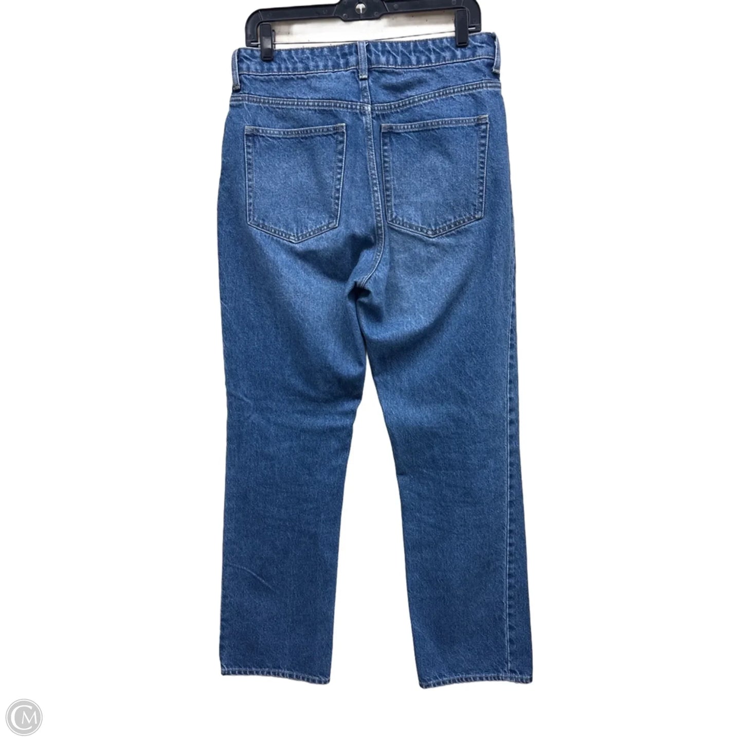 Jeans Straight By H&m In Blue Denim, Size: 8