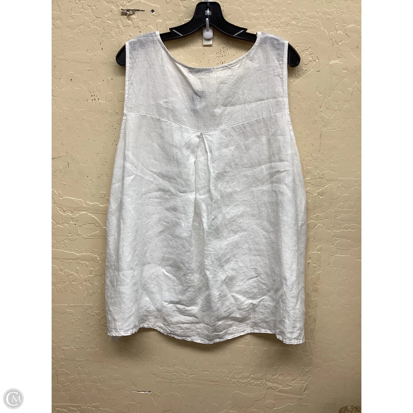 Top Sleeveless By Clothes Mentor In White, Size: Xl