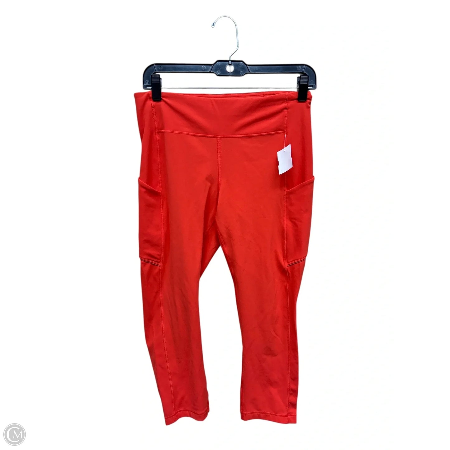 Athletic Leggings Capris By Lululemon In Orange, Size: 8