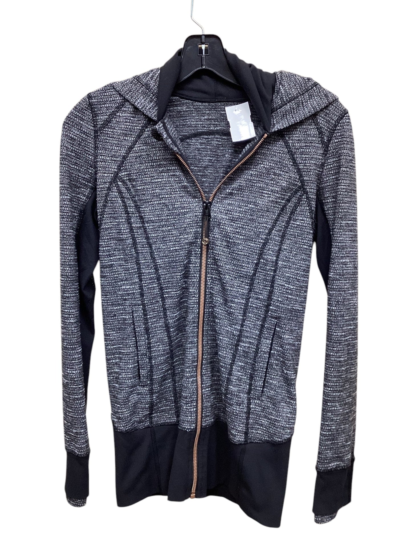 Athletic Jacket By Lululemon In Grey, Size: 4