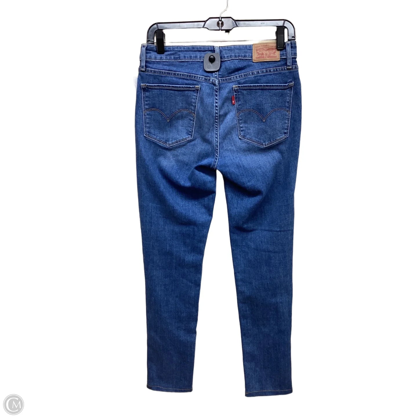 Jeans Skinny By Levis In Blue Denim, Size: 8