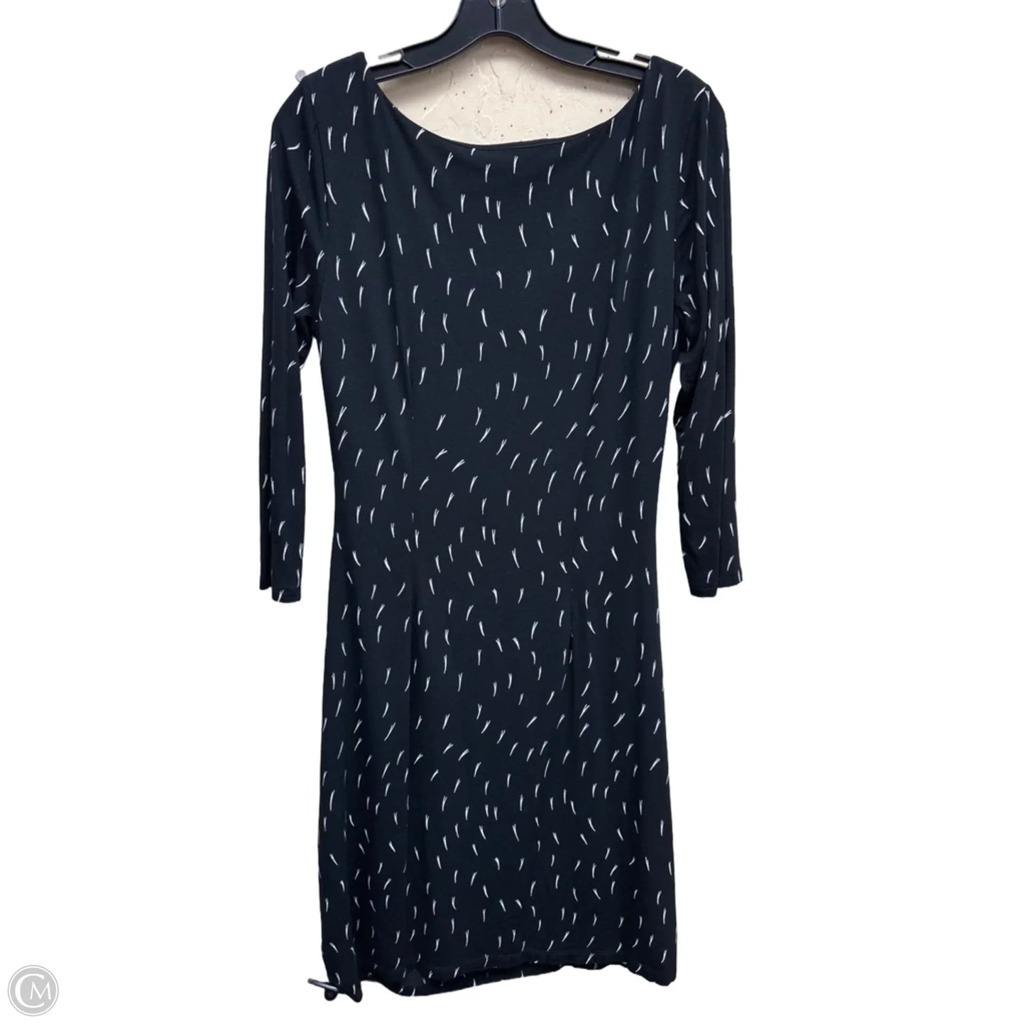 Dress Casual Midi By Loft In Black & White, Size: M