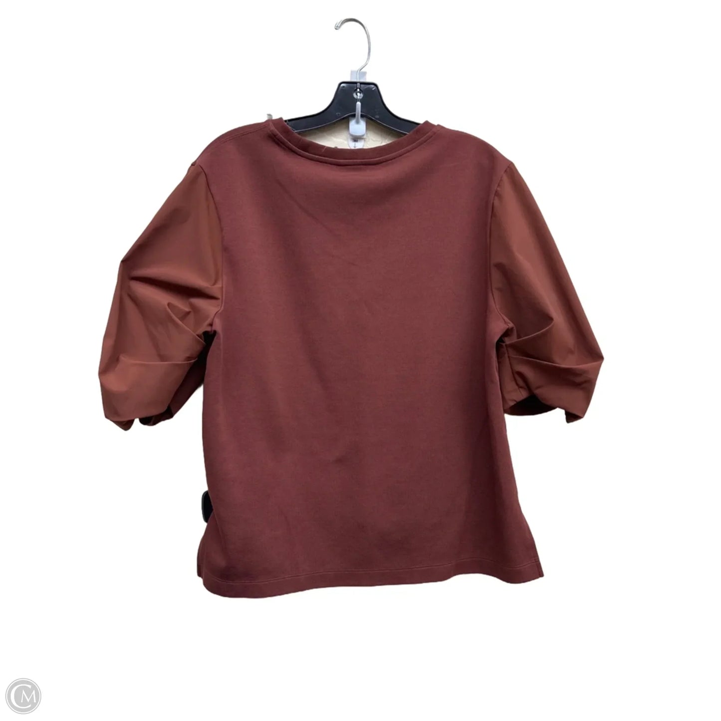Athletic Top Short Sleeve By Athleta In Brown, Size: M