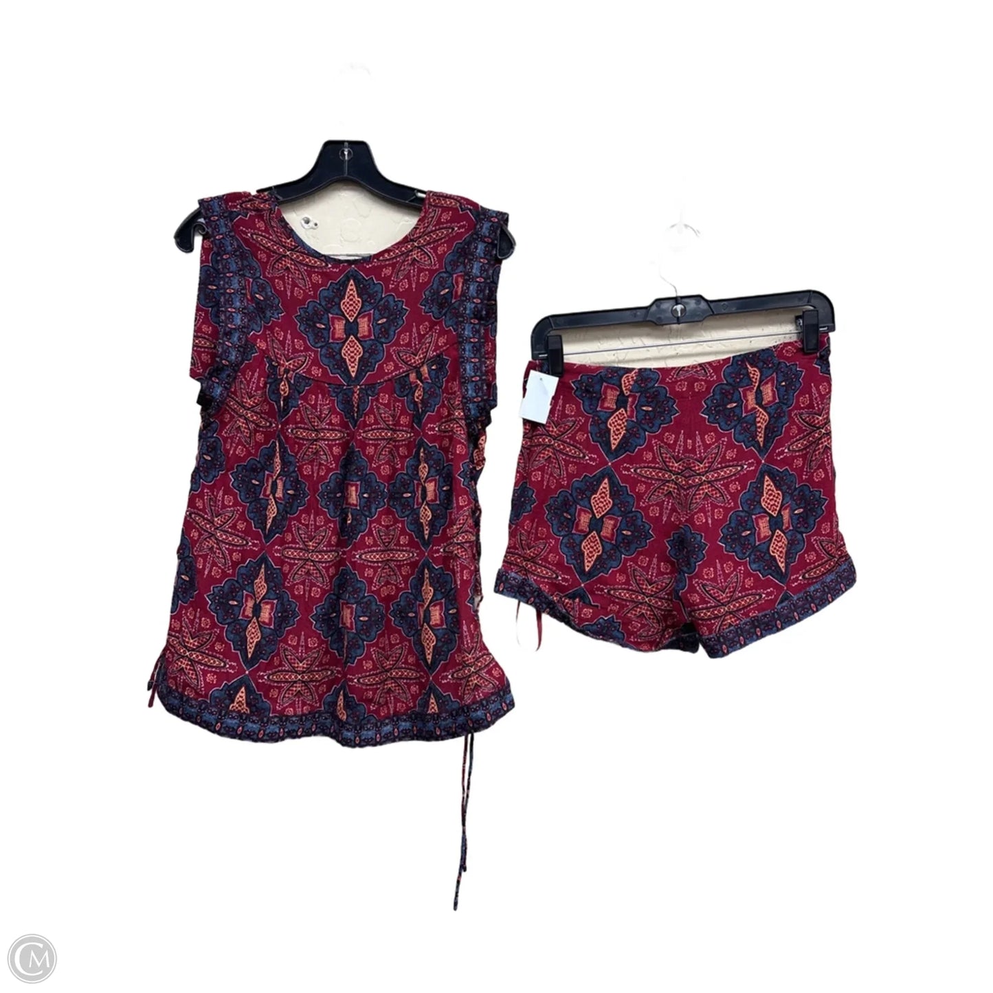 Shorts Set By Free People In Blue & Red, Size: 2