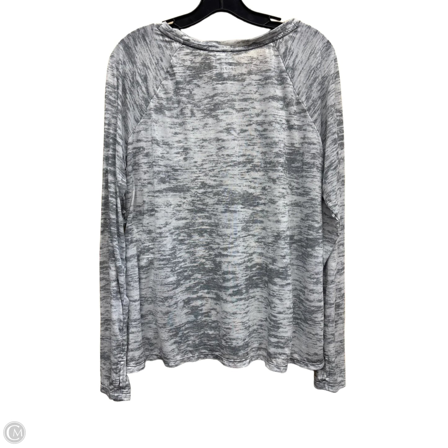 Athletic Top Long Sleeve Crewneck By Nike Apparel In Grey, Size: Xl