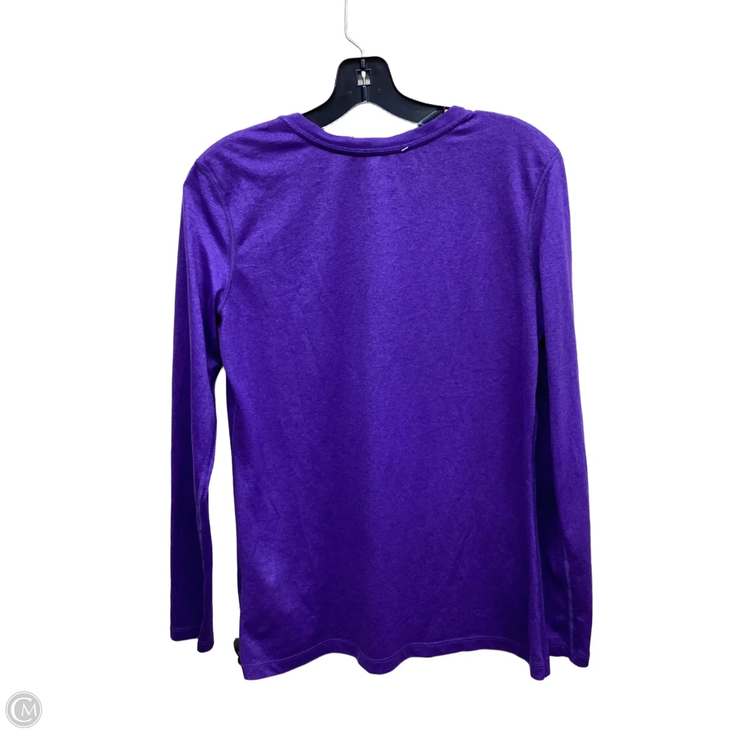 Athletic Top Long Sleeve Crewneck By Nike Apparel In Purple, Size: M