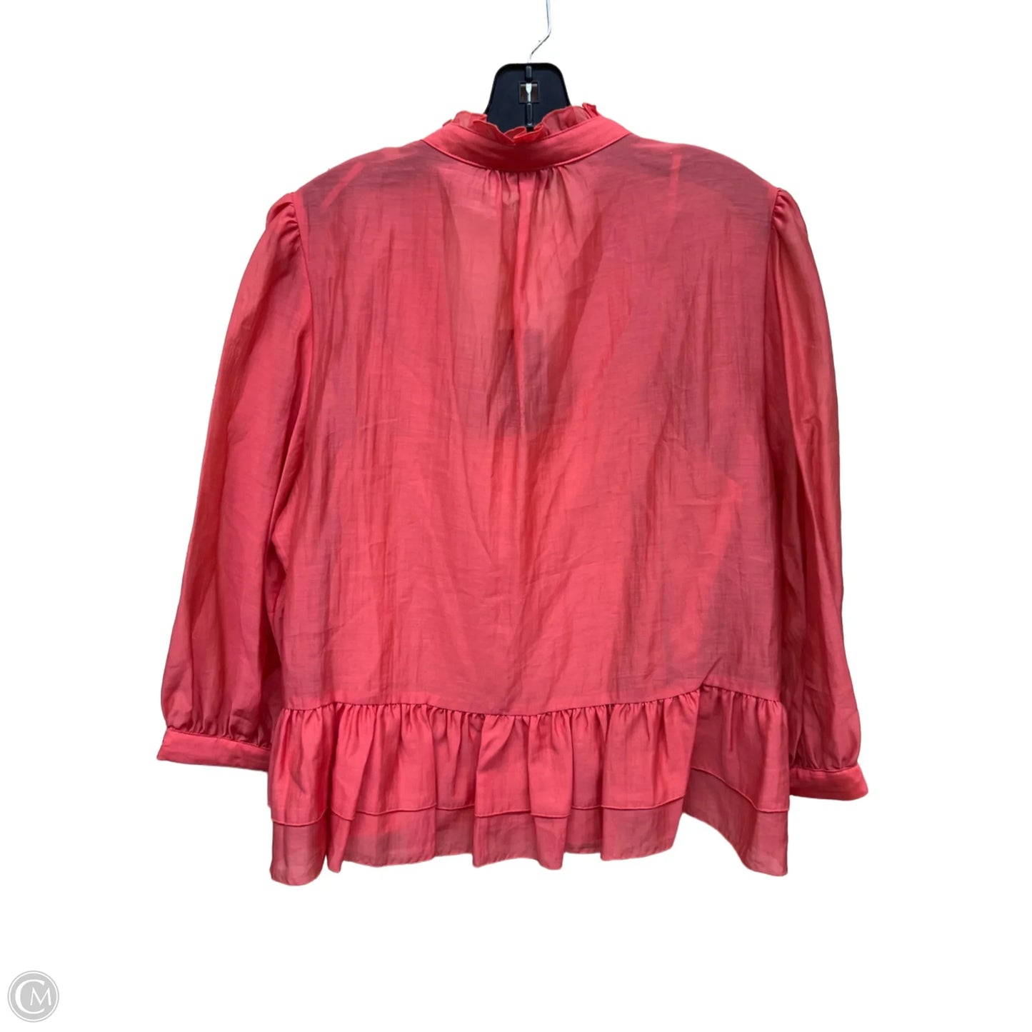 Top Long Sleeve Designer By Karl Lagerfeld In Pink, Size: Xl