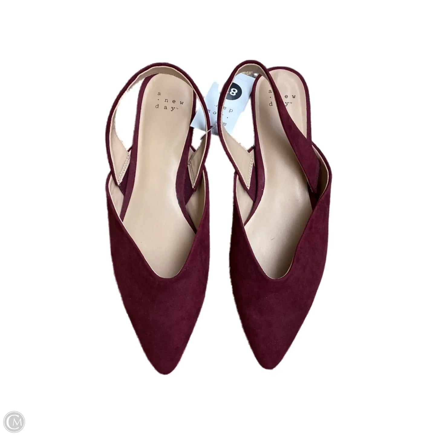 Shoes Flats By A New Day In Maroon, Size: 8.5