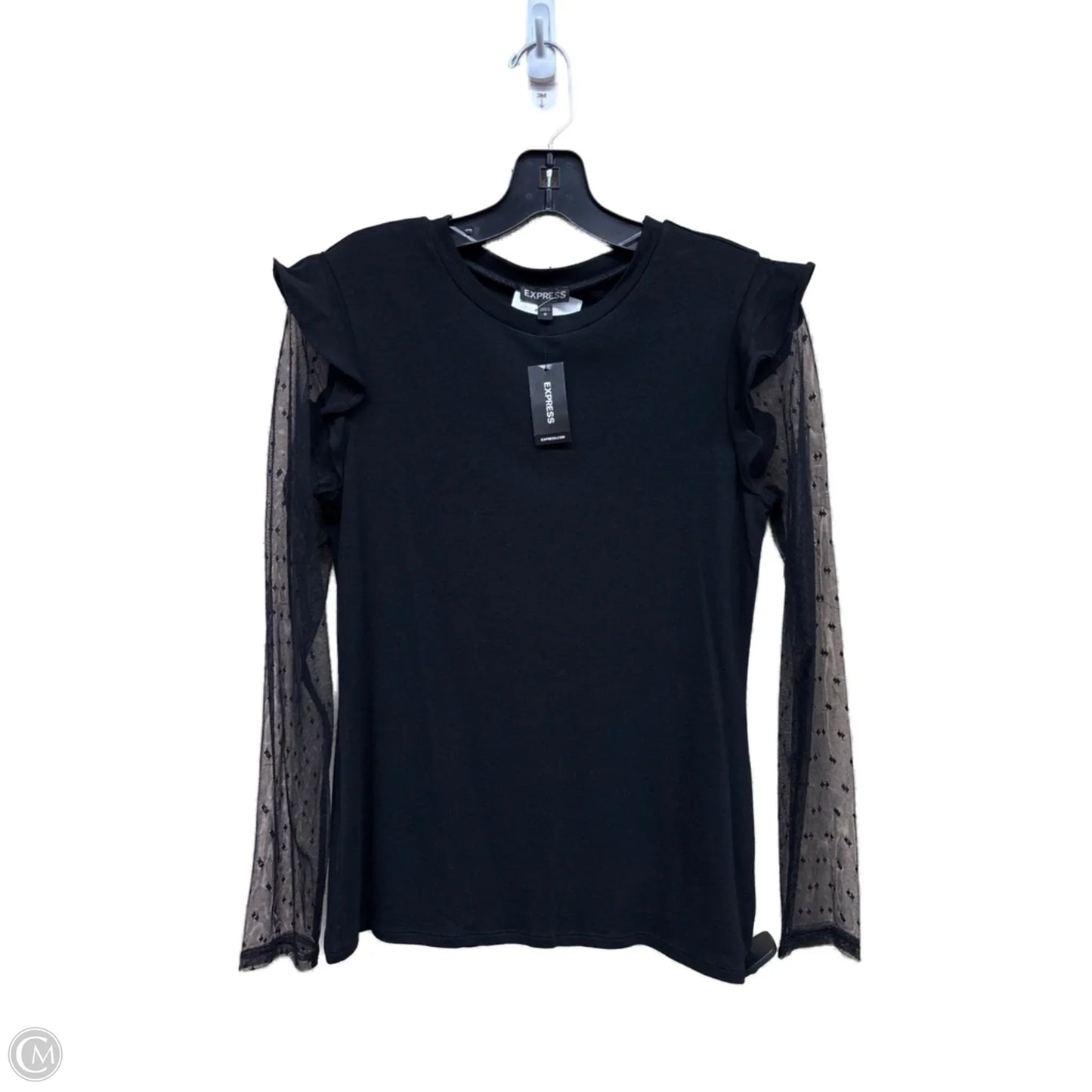 Top Long Sleeve By Express In Black, Size: M
