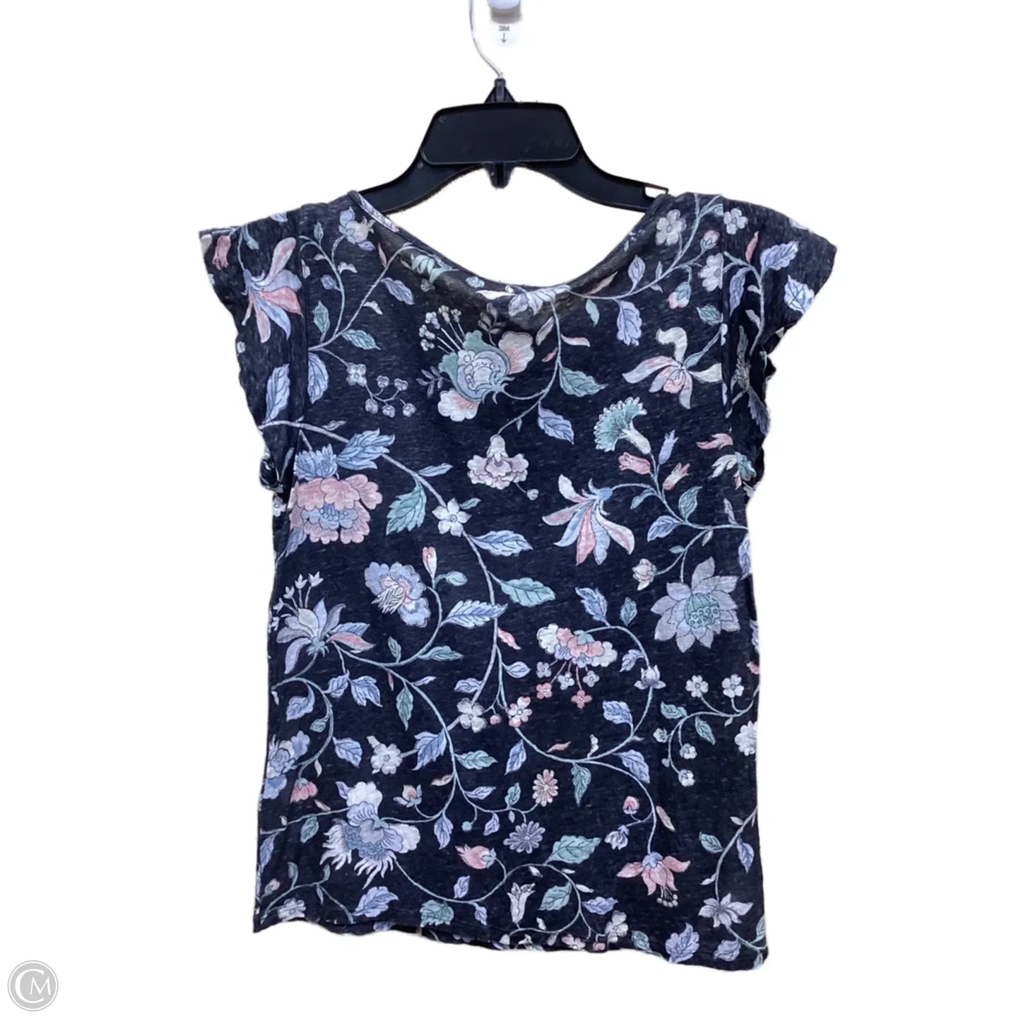 Top Short Sleeve By Loft In Floral Print, Size: Xs
