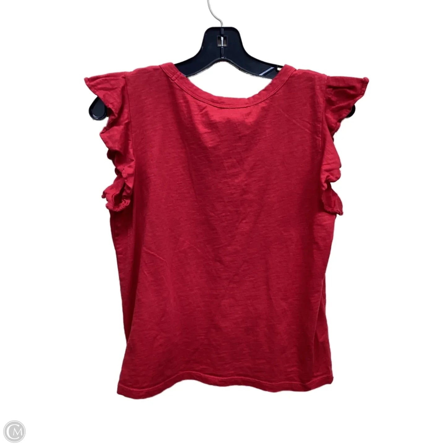 Top Short Sleeve By Loft In Red, Size: Mp