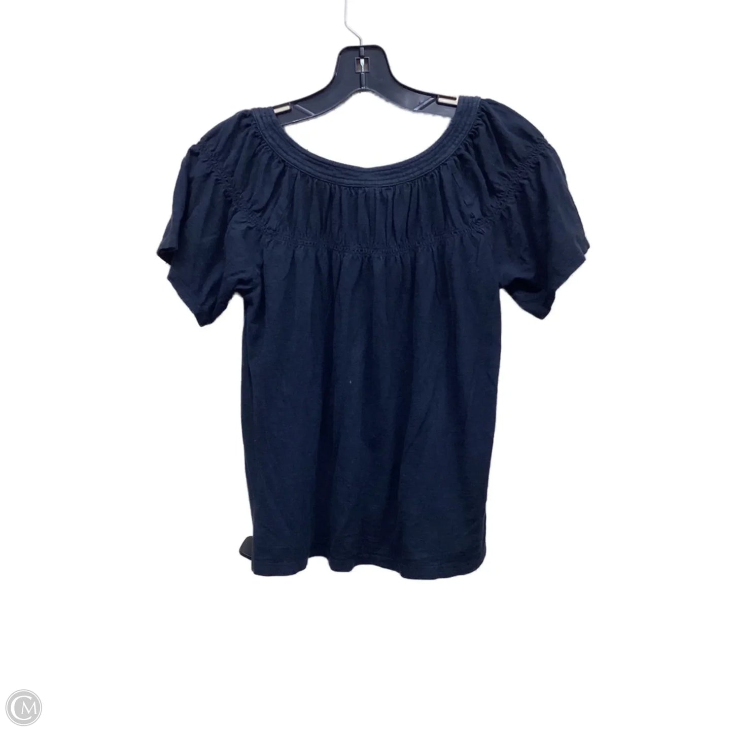 Top Short Sleeve By Anthropologie In Black, Size: Sp