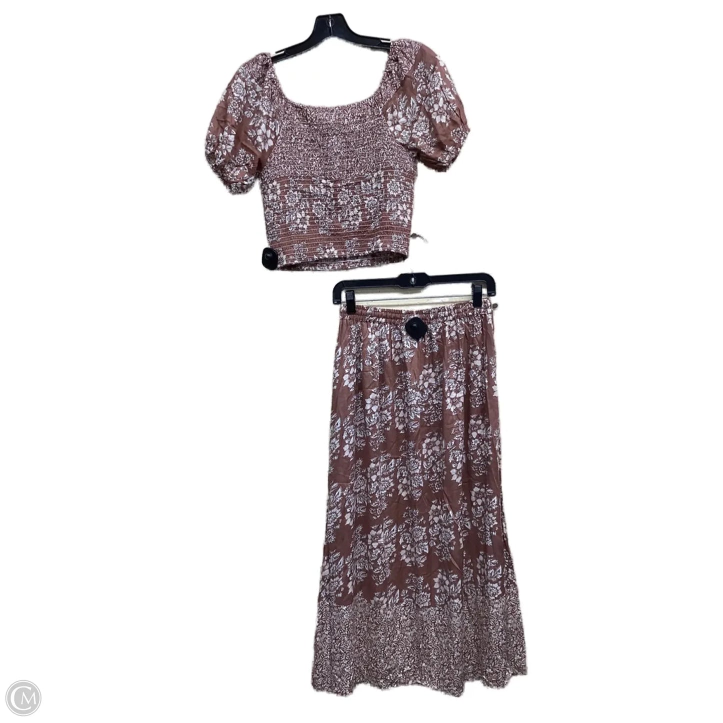 Skirt Set 2pc By Clothes Mentor In Floral Print, Size: S