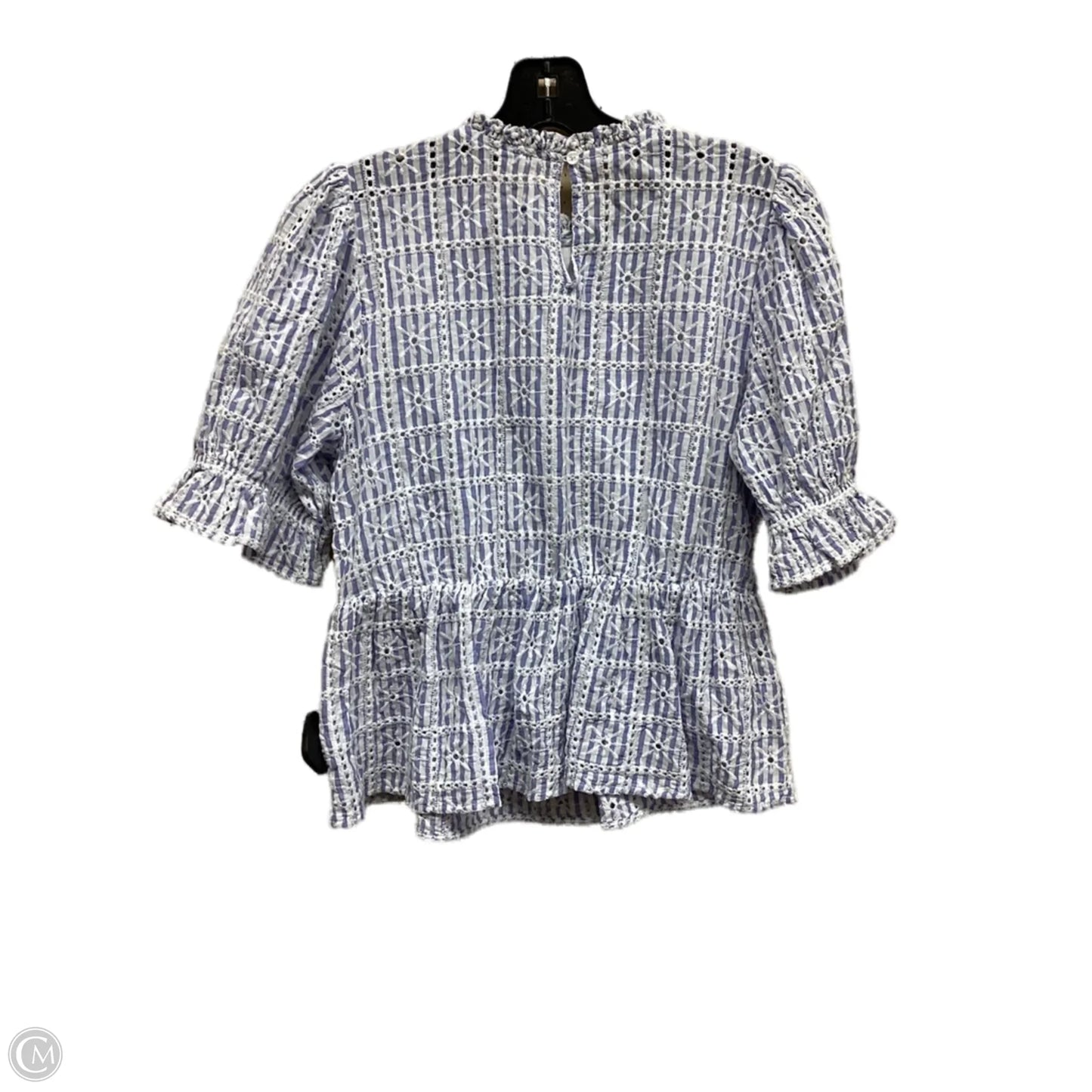 Top Short Sleeve By Clothes Mentor In Striped Pattern, Size: M