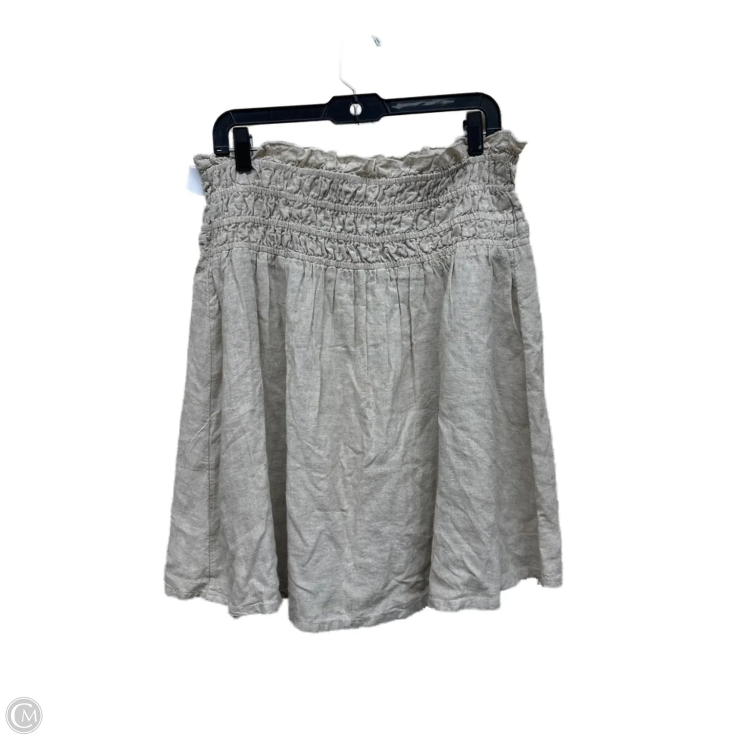 Skirt Mini & Short By Anthropologie In Taupe, Size: L