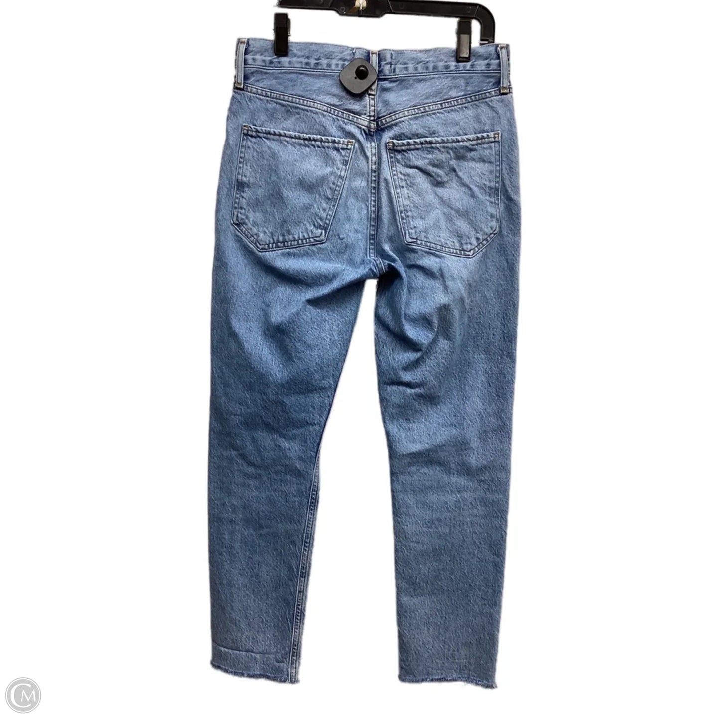 Jeans Straight By Agolde In Blue Denim, Size: 0