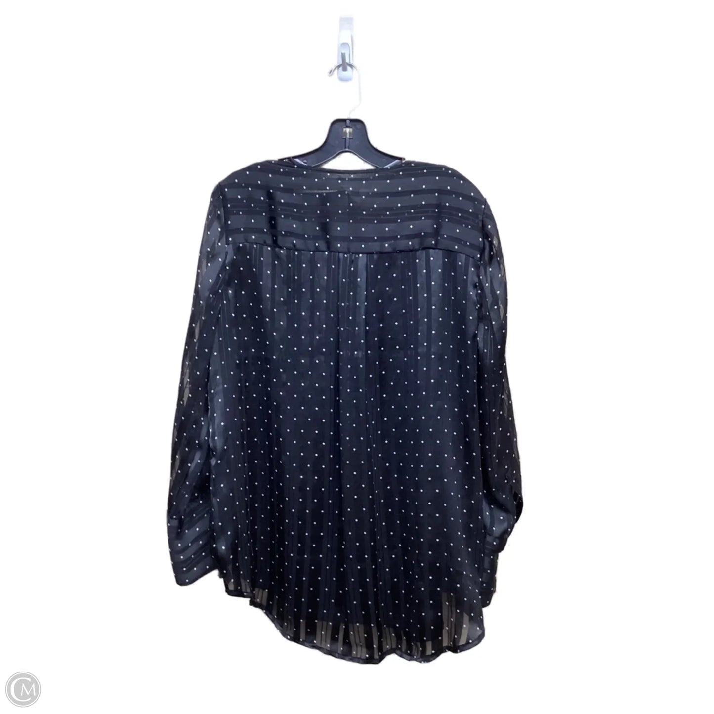 Top Long Sleeve By Limited In Polkadot Pattern, Size: L