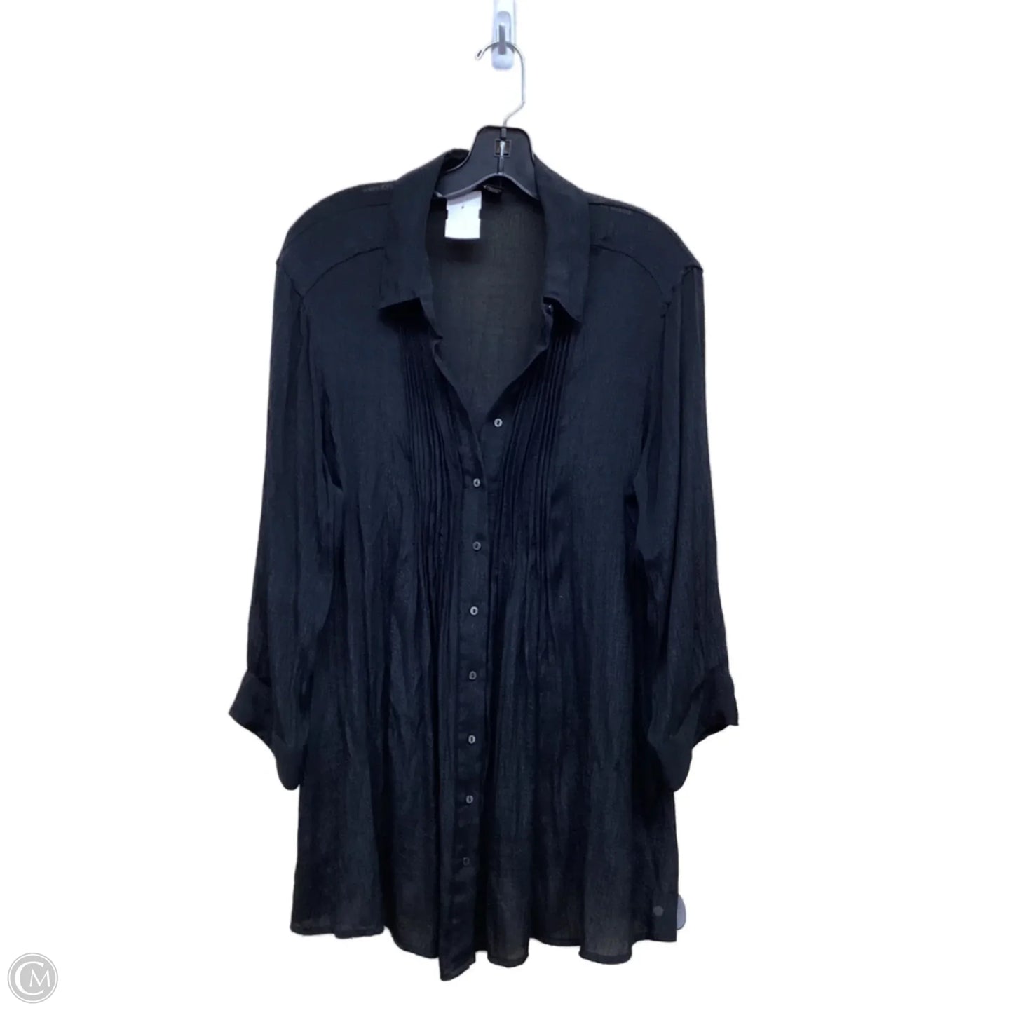 Top Long Sleeve By Alfani In Black, Size: L