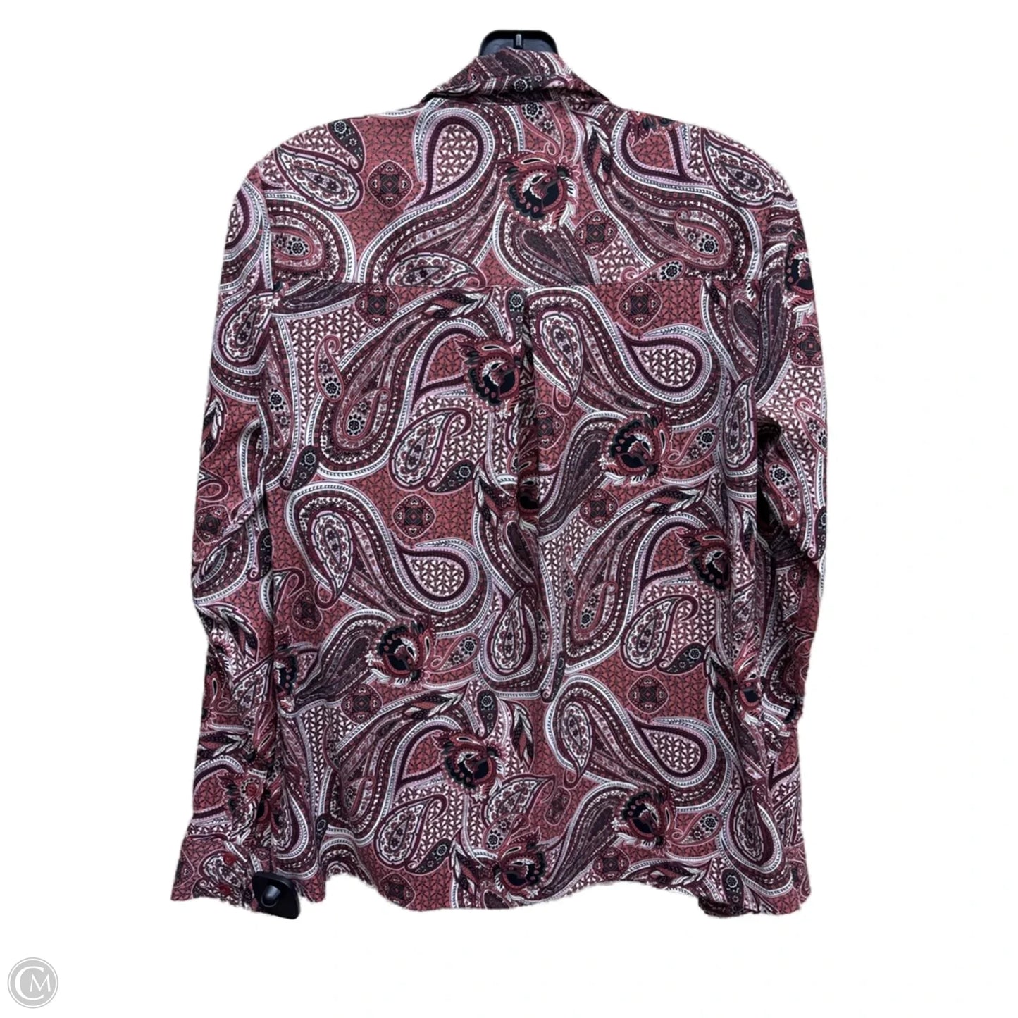 Top Long Sleeve By Express In Paisley Print, Size: S