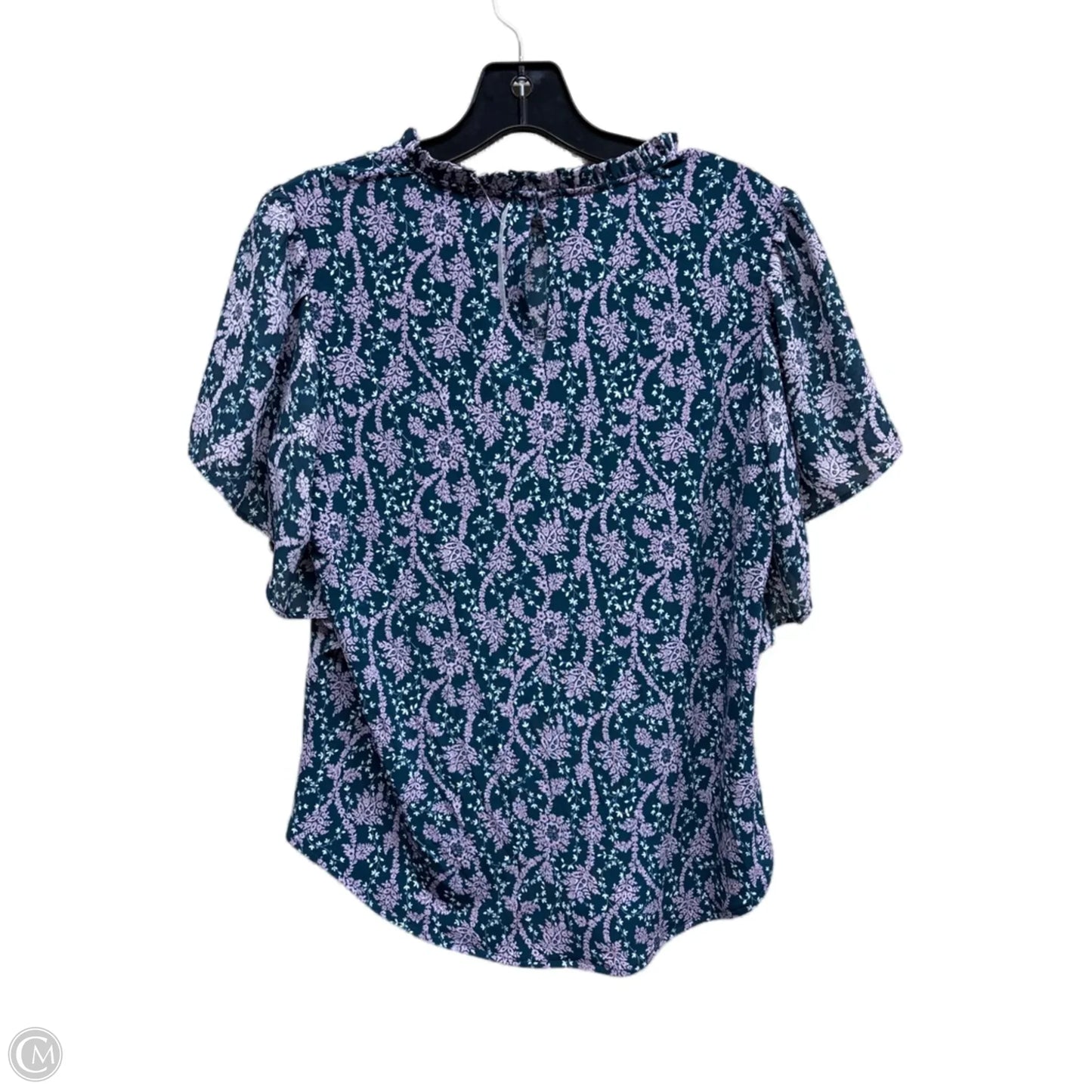 Top Short Sleeve By Ann Taylor In Floral Print, Size: Xs