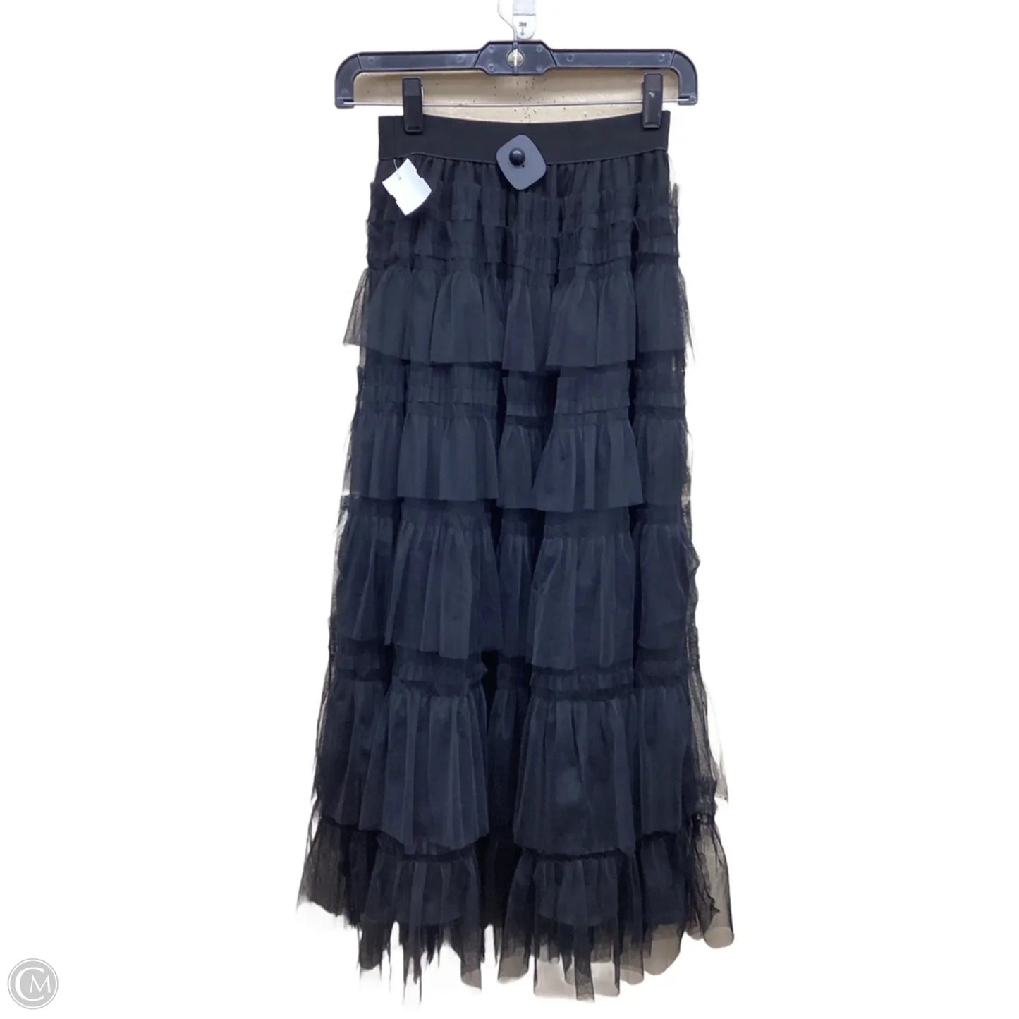 Skirt Maxi By Clothes Mentor In Black, Size: 0