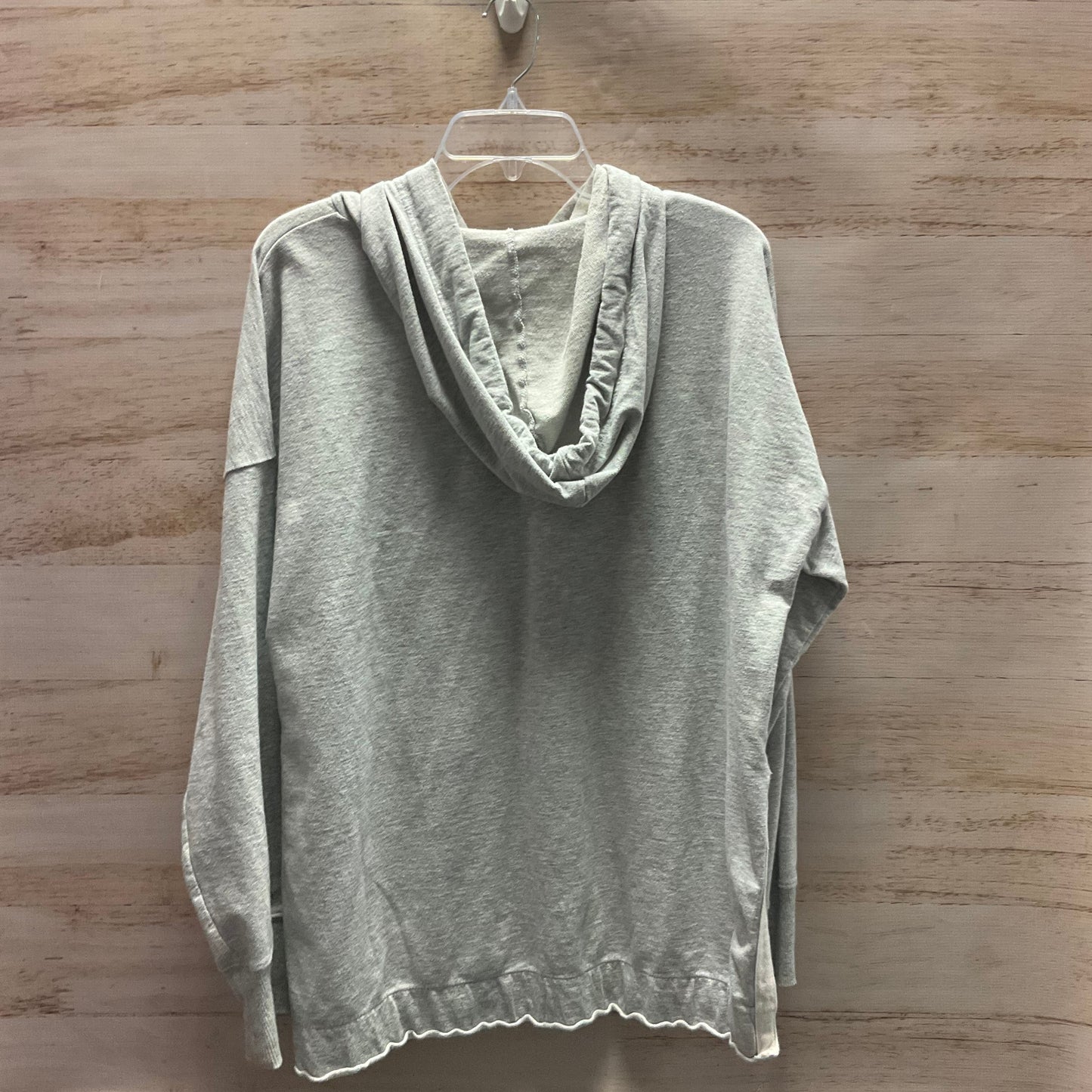 Sweatshirt Hoodie By Aerie In Grey, Size: L