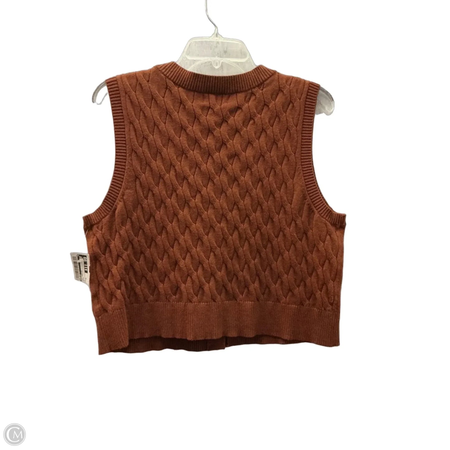 Vest Sweater By Marled In Brown, Size: Xl