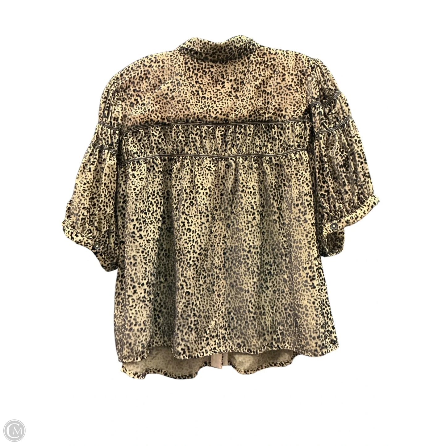 Top Short Sleeve By Maeve In Animal Print, Size: 2x
