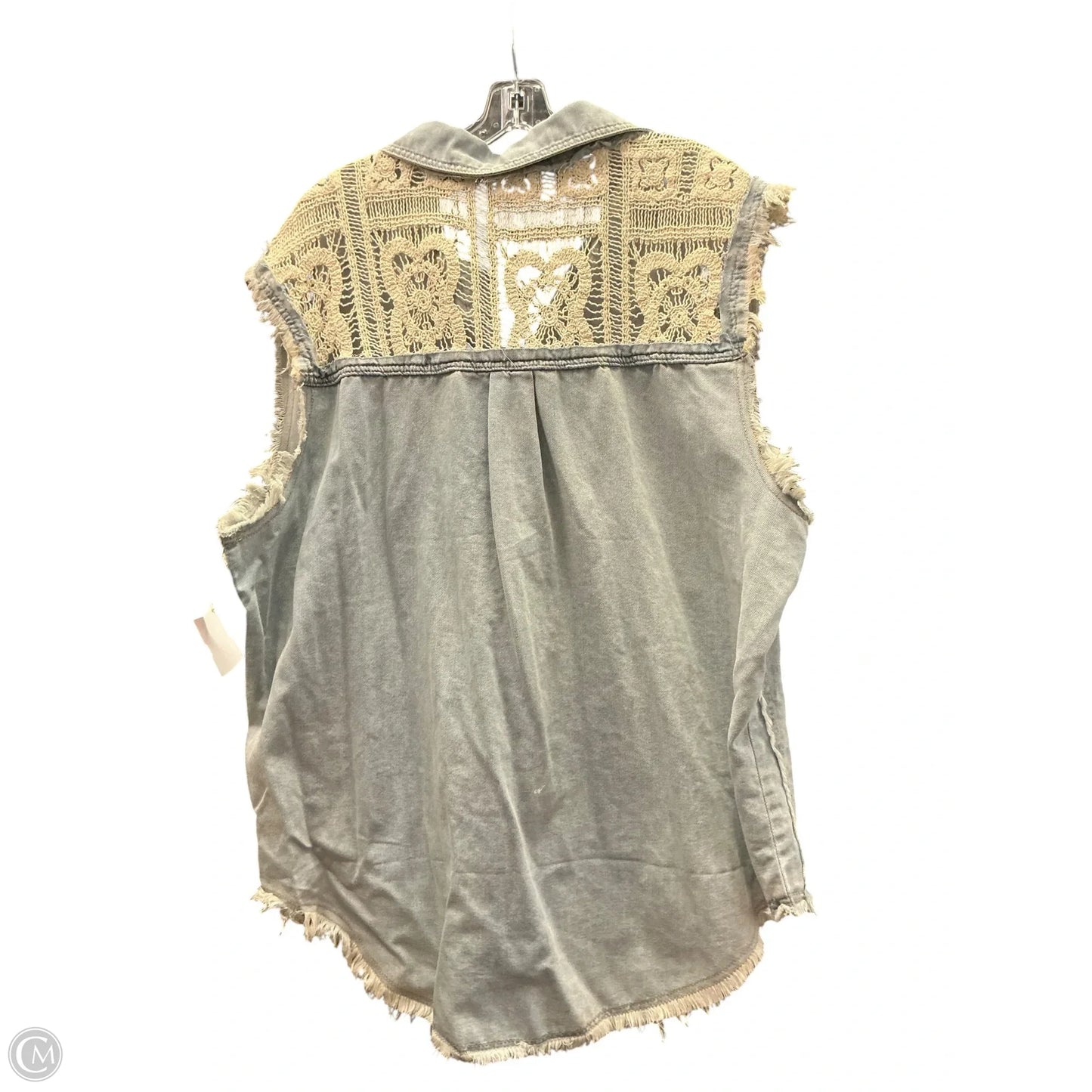 Vest Other By Pol In Blue Denim, Size: L