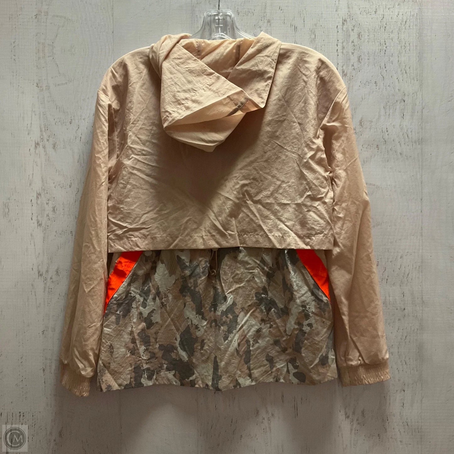 Jacket Windbreaker By Adidas In Tan, Size: Xs