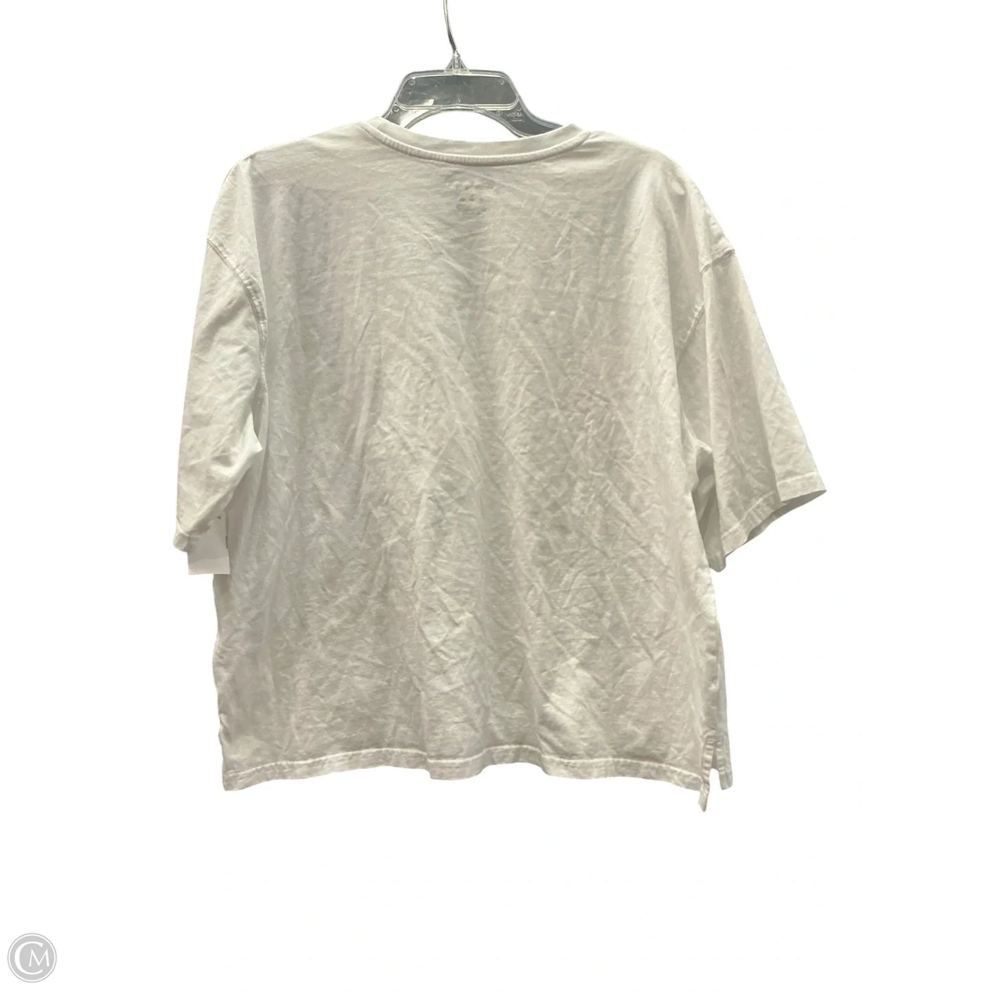 Top Short Sleeve By Champion In White, Size: L