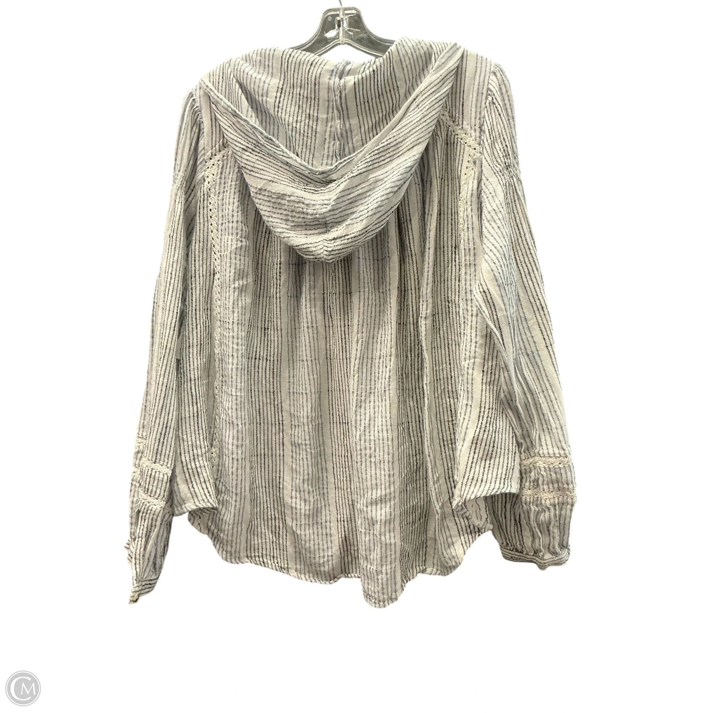 Top Long Sleeve By Free People In Striped Pattern, Size: S