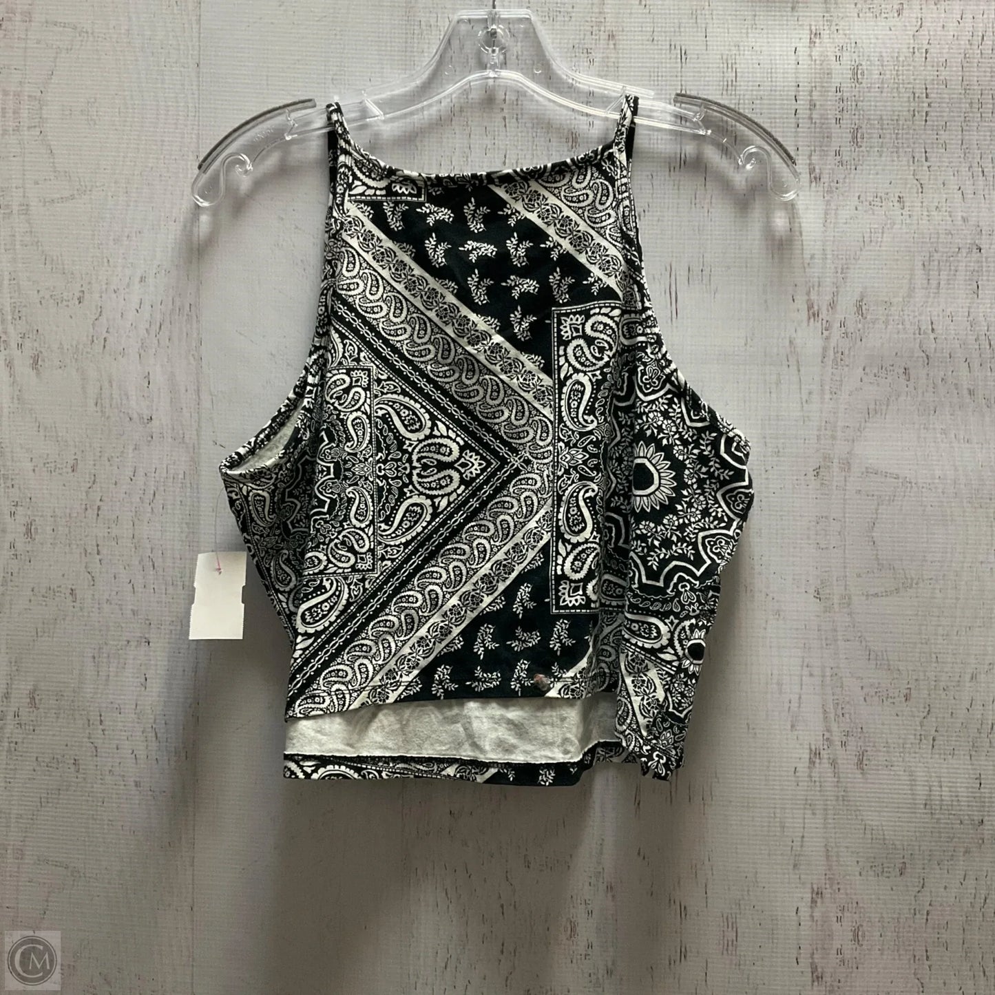 Top Sleeveless By Torrid In Black & White, Size: 2x