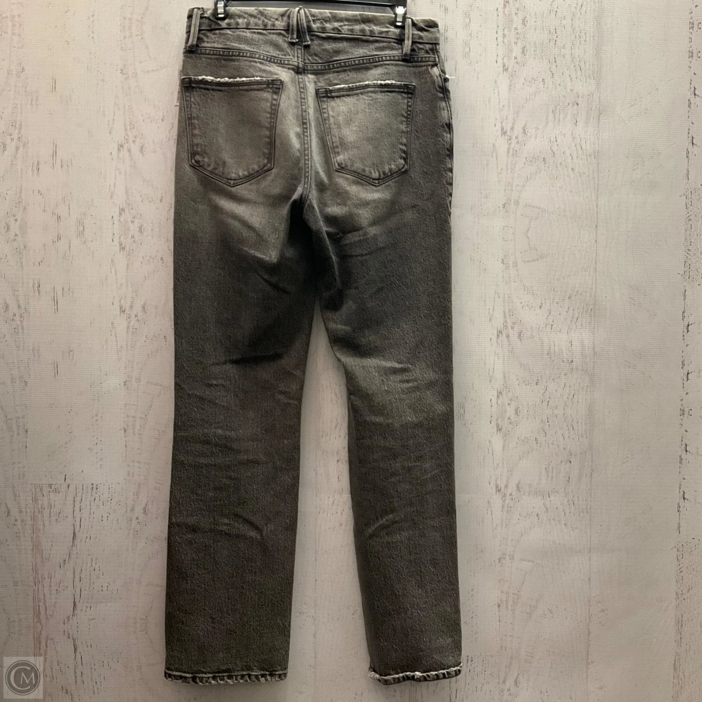 Jeans Straight By Good American In Black, Size: 2